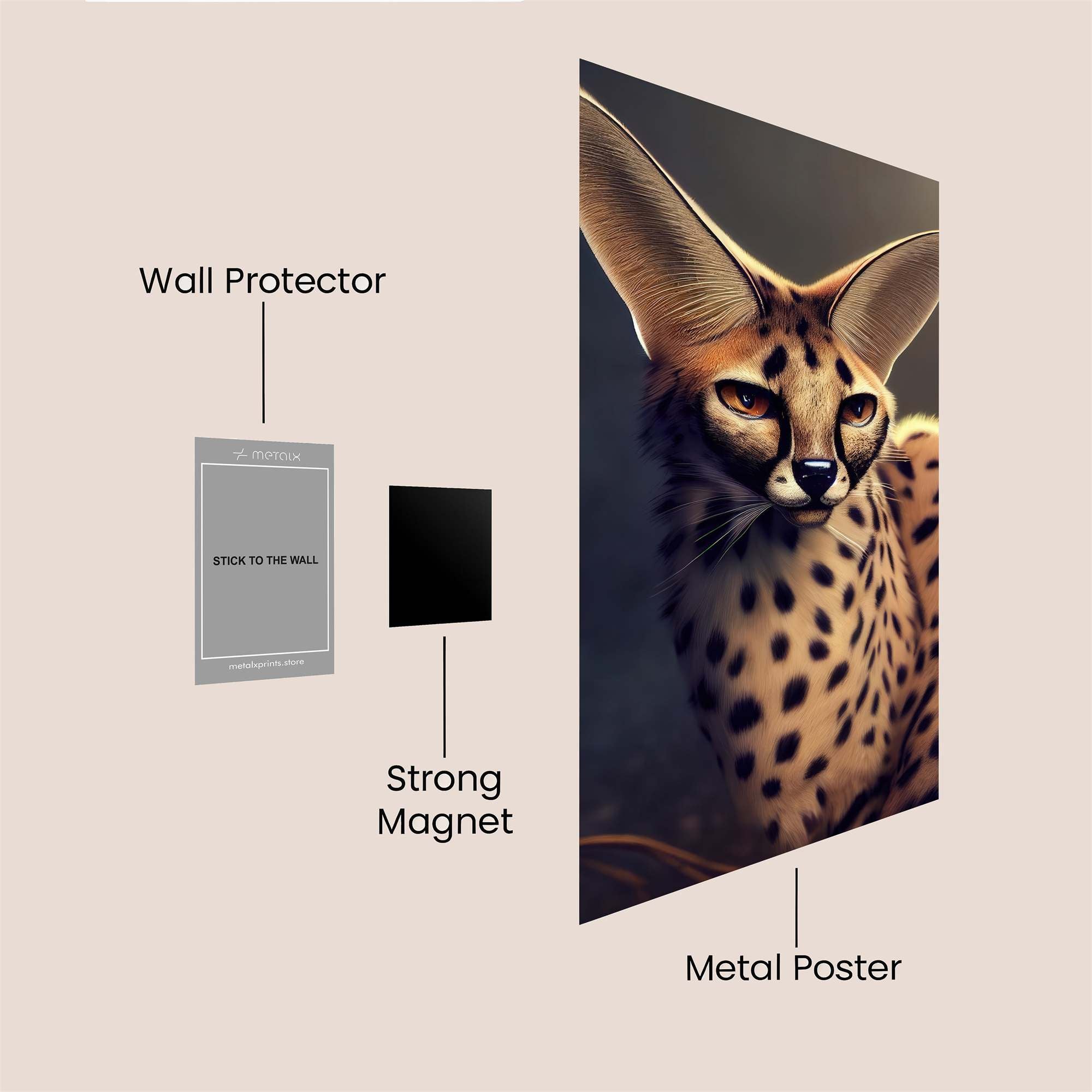 Serval Serene Safe Wall Magnetic / M