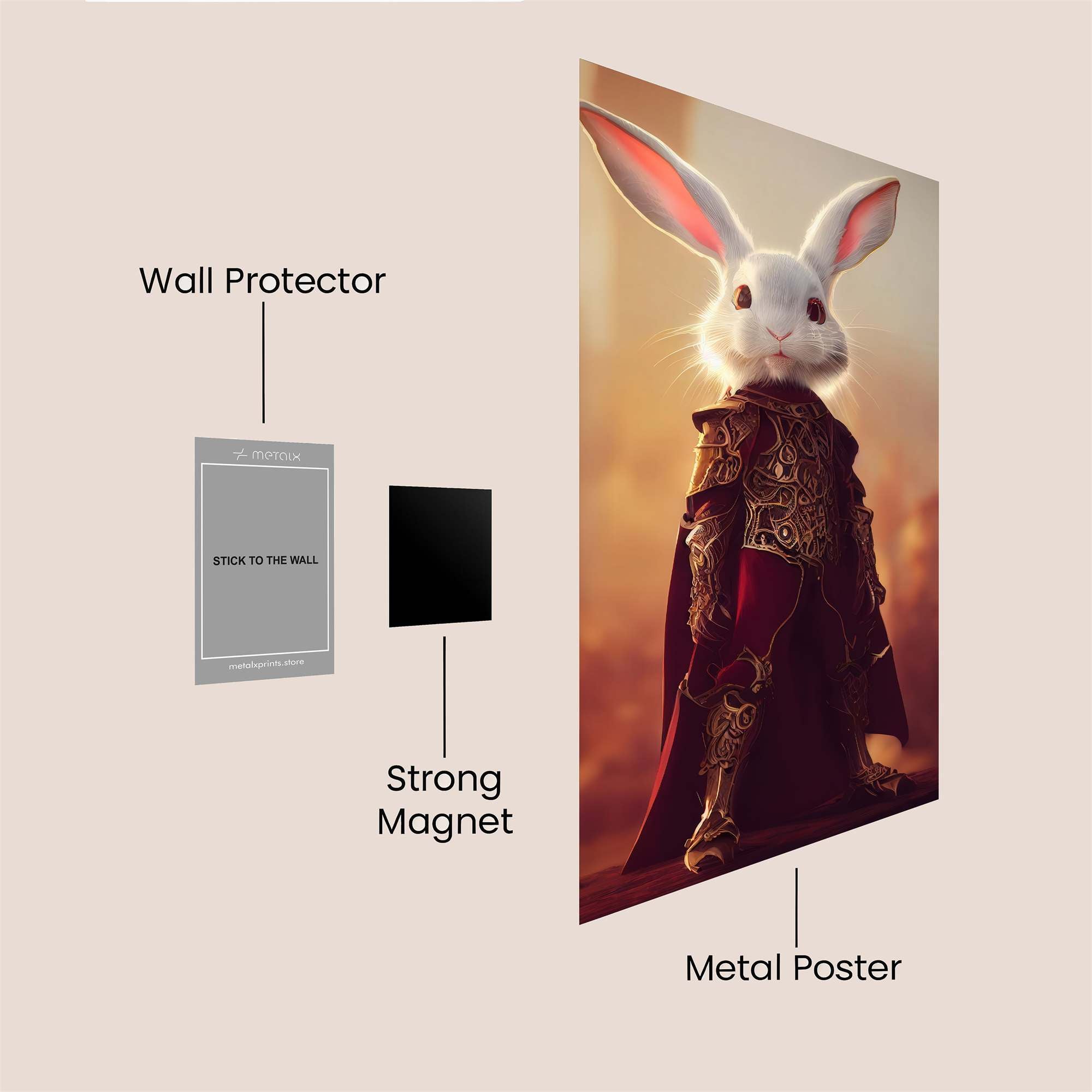 Rabbit Regal Safe Wall Magnetic / M
