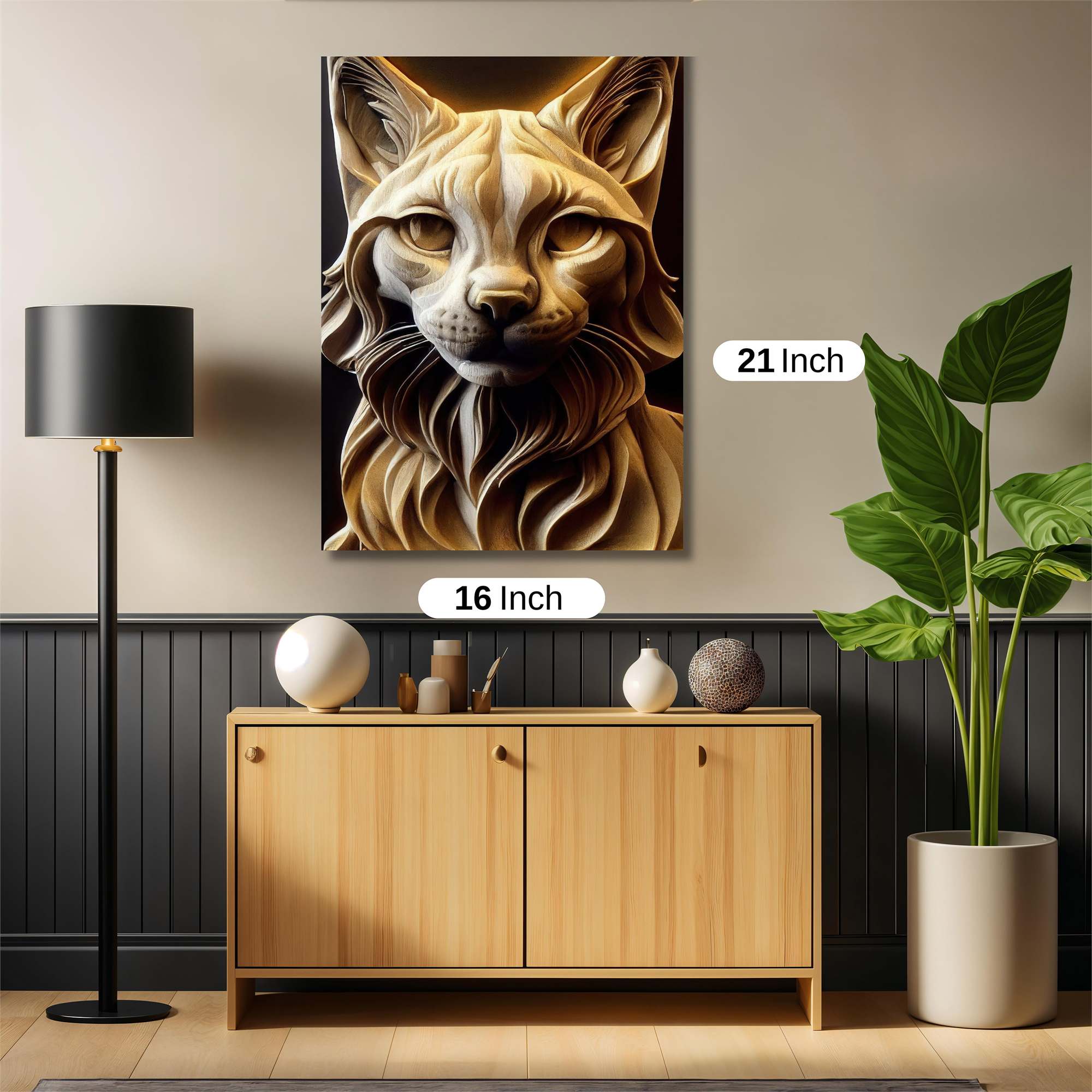 Feline Serenity Safe Wall Magnetic / M