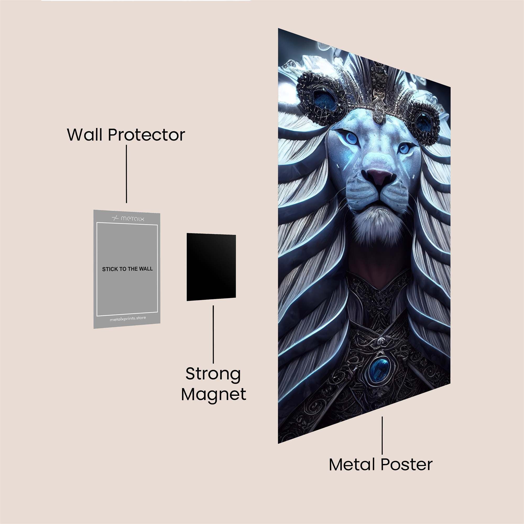 Lion Majesty Safe Wall Magnetic / M