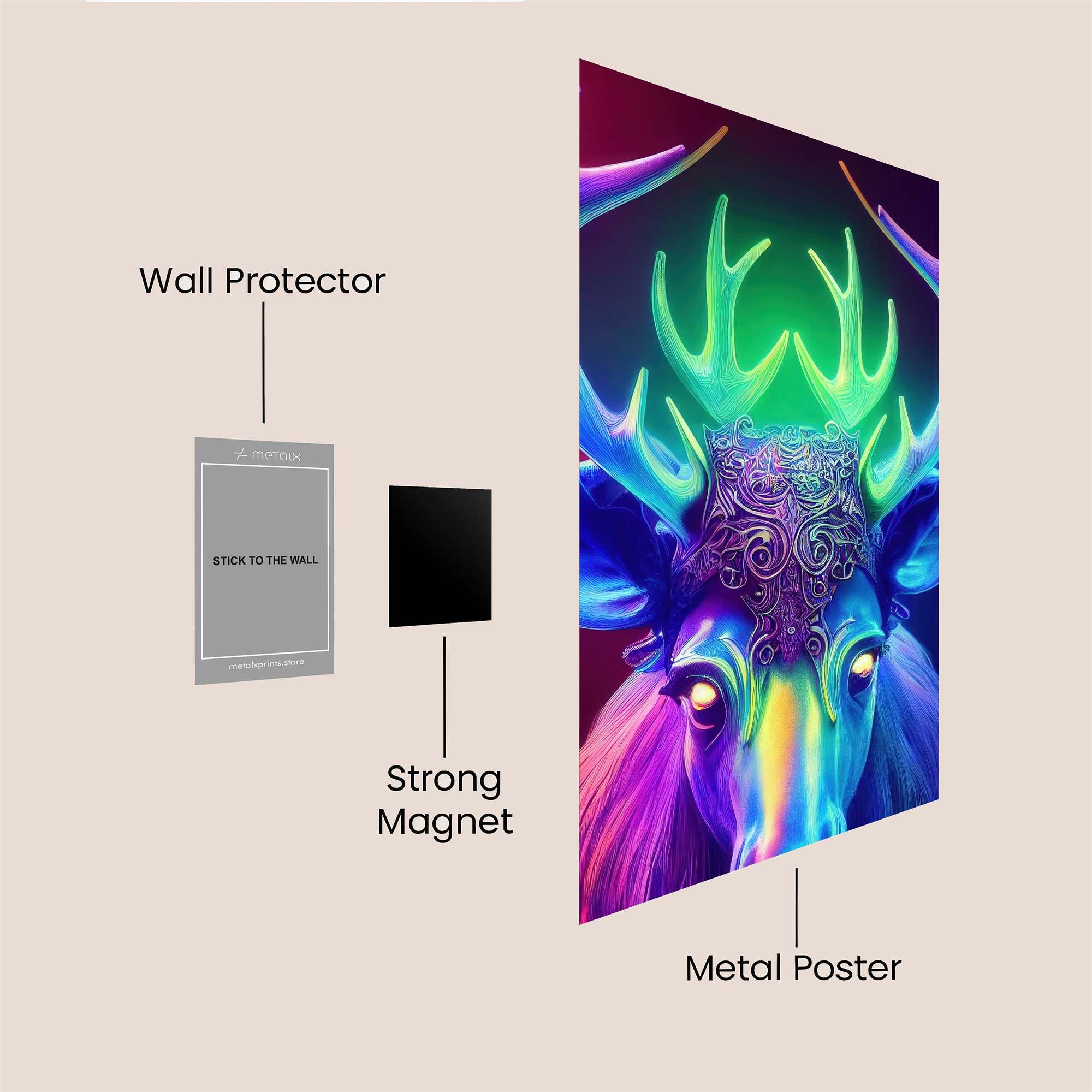 Neon Majesty Safe Wall Magnetic / M