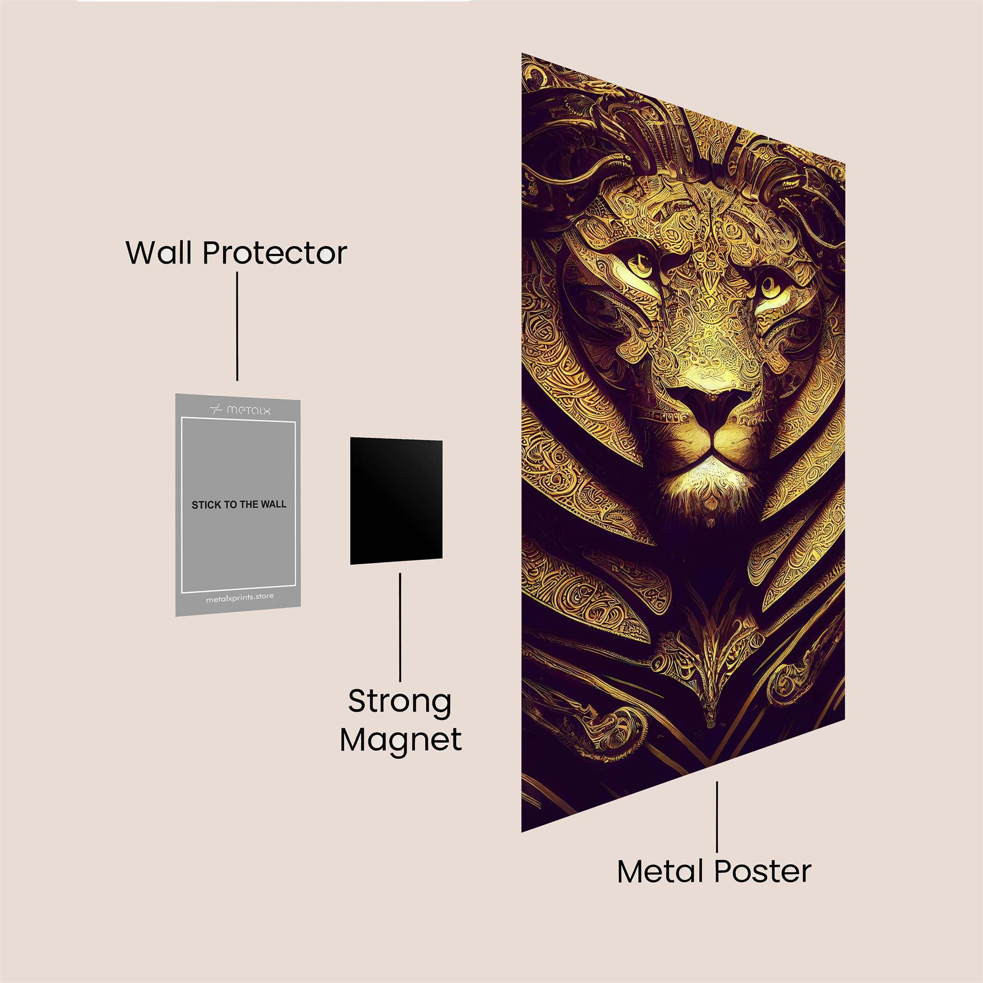 Lion Regal Safe Wall Magnetic / M
