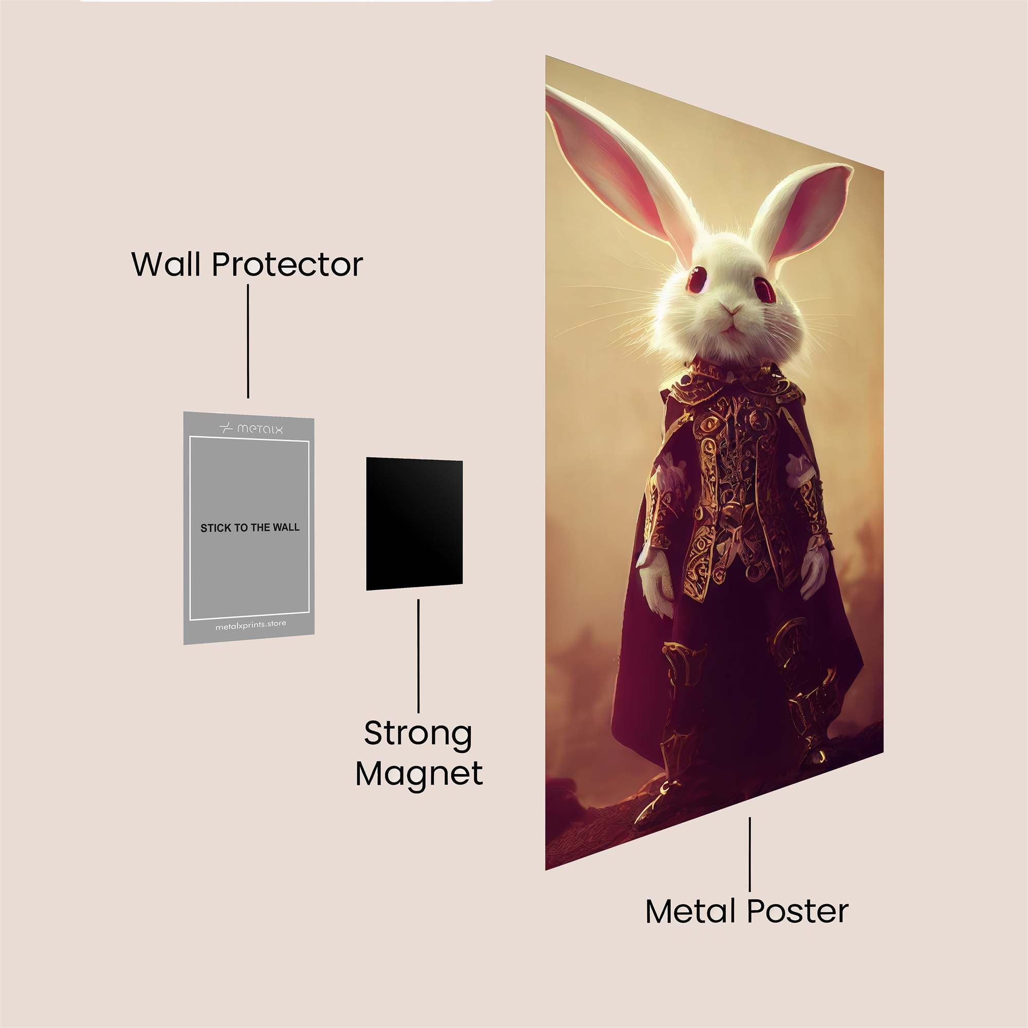 Regal Rabbit Safe Wall Magnetic / M