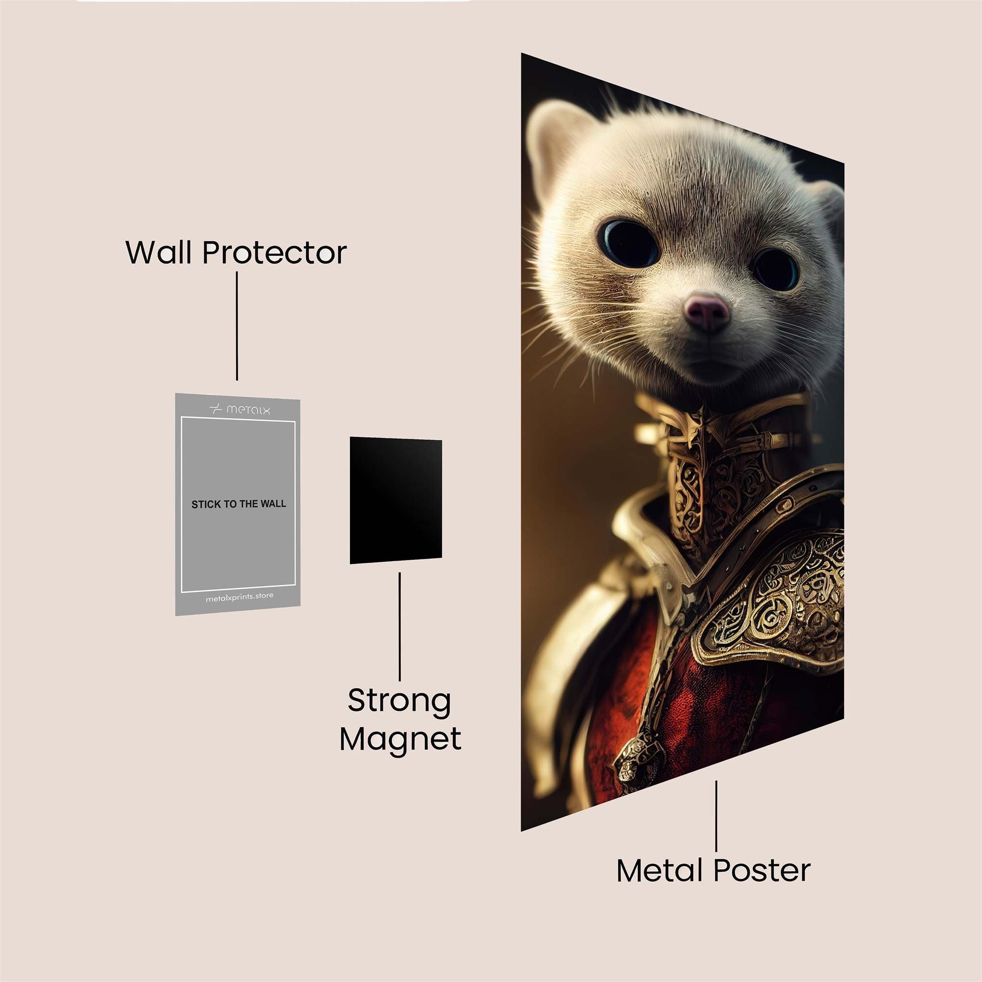 Knightly Stoic Safe Wall Magnetic / M