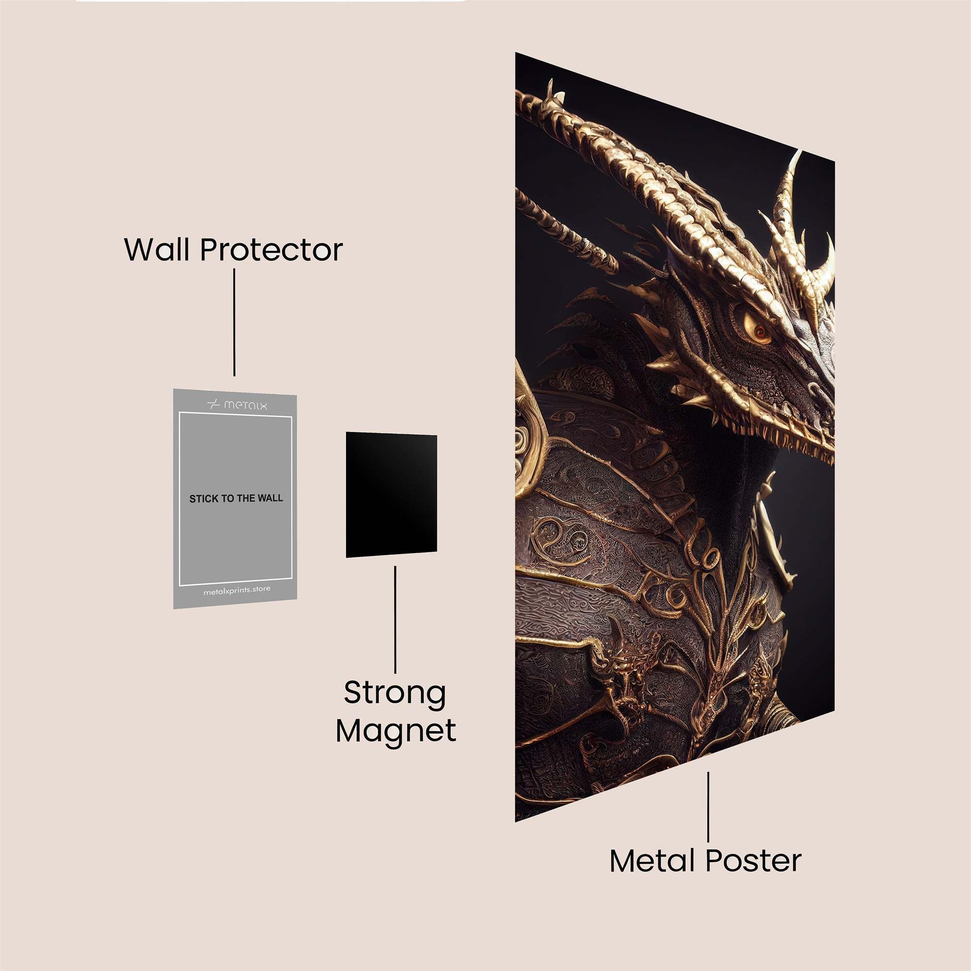 Dragon Regal Safe Wall Magnetic / M
