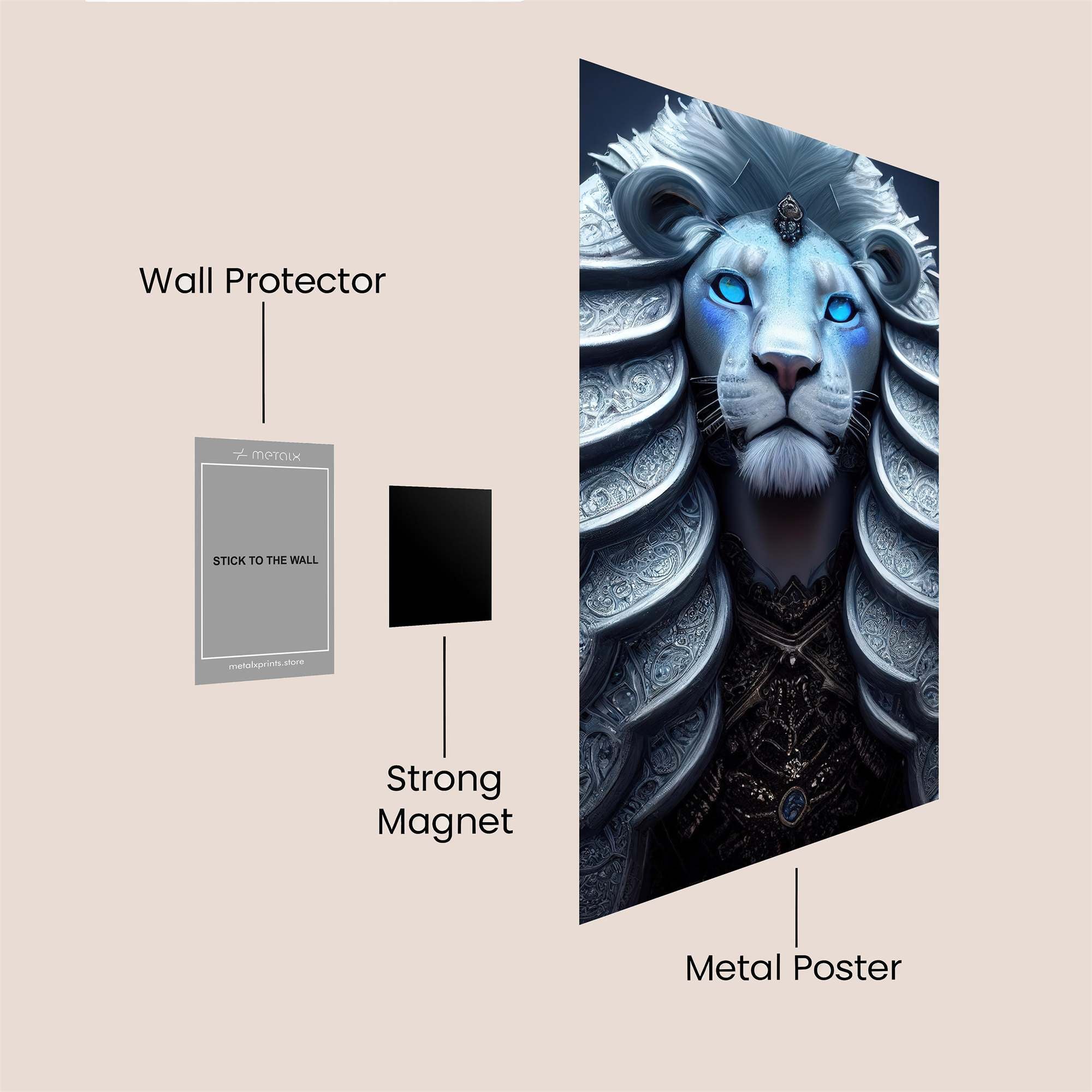 Lion Majesty Safe Wall Magnetic / M