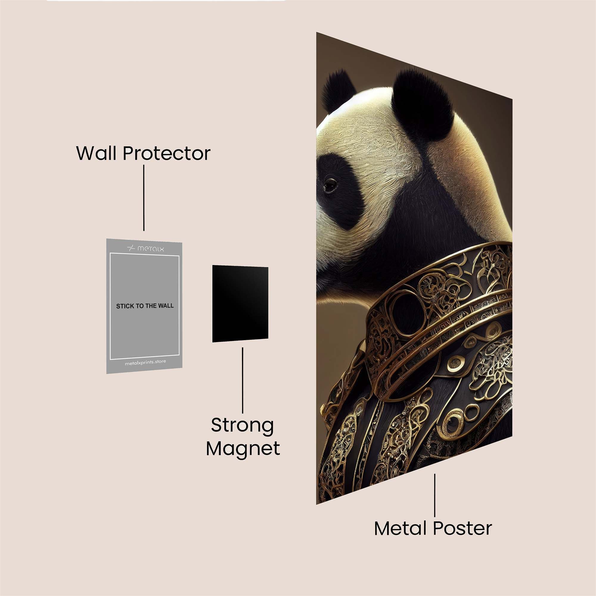 Panda Regal Safe Wall Magnetic / M