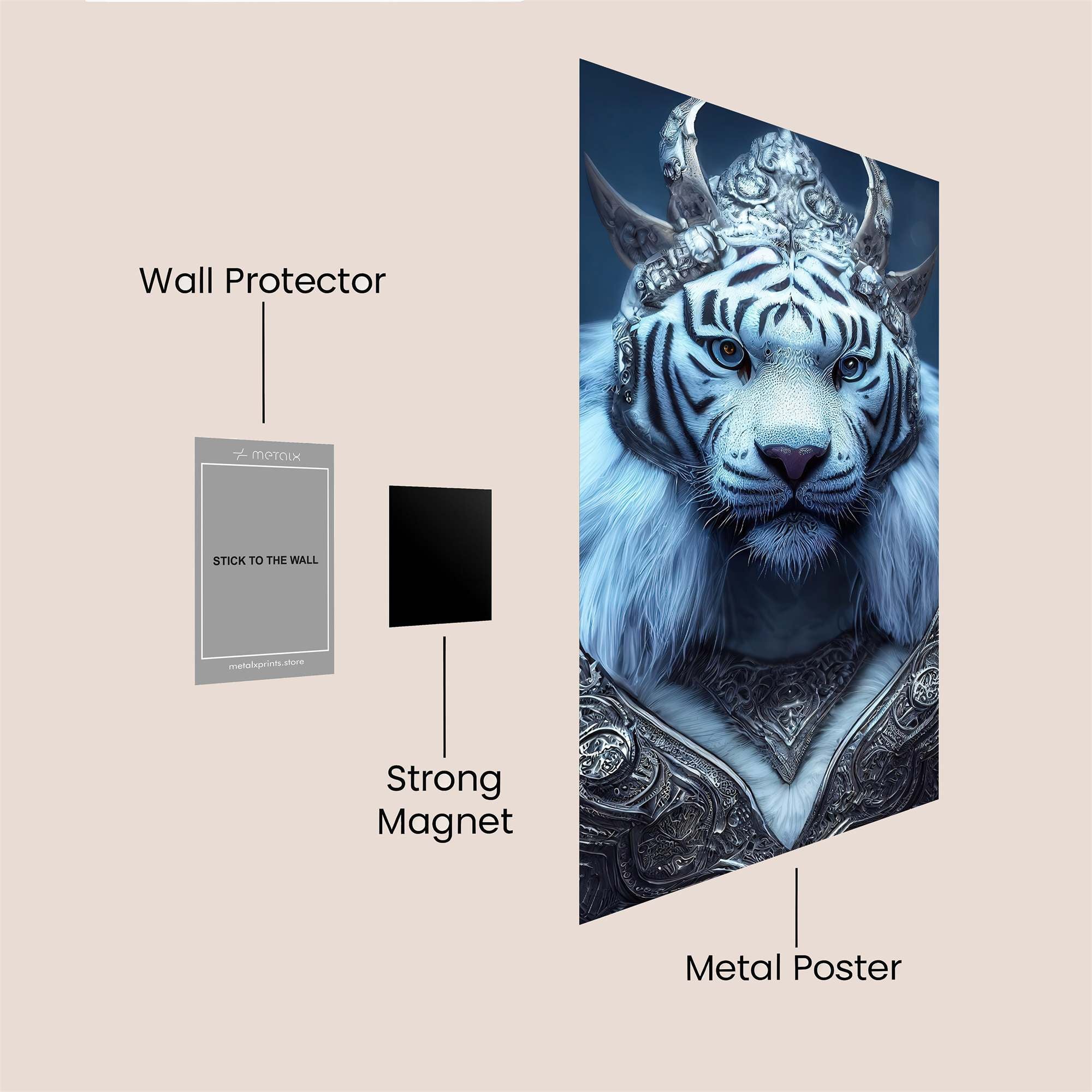 Tiger Majesty Safe Wall Magnetic / M