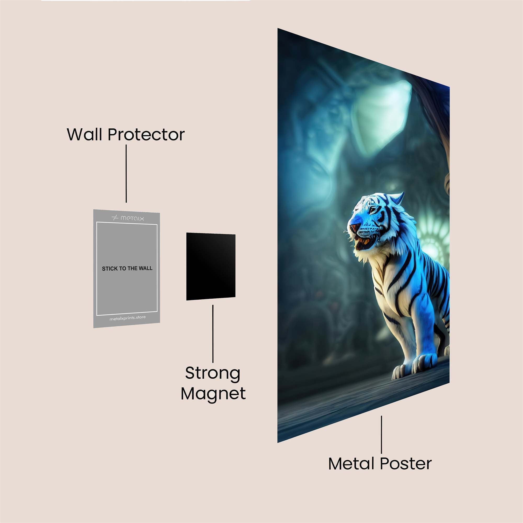 Tiger Enigma Safe Wall Magnetic / M