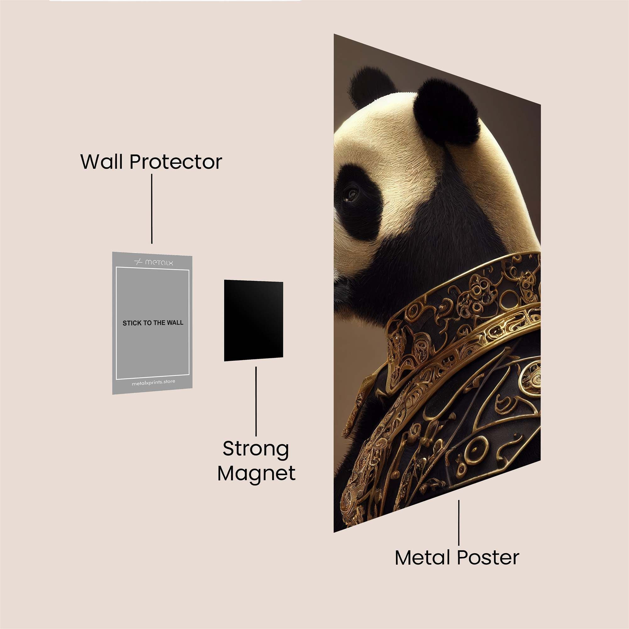 Panda Regal Safe Wall Magnetic / M