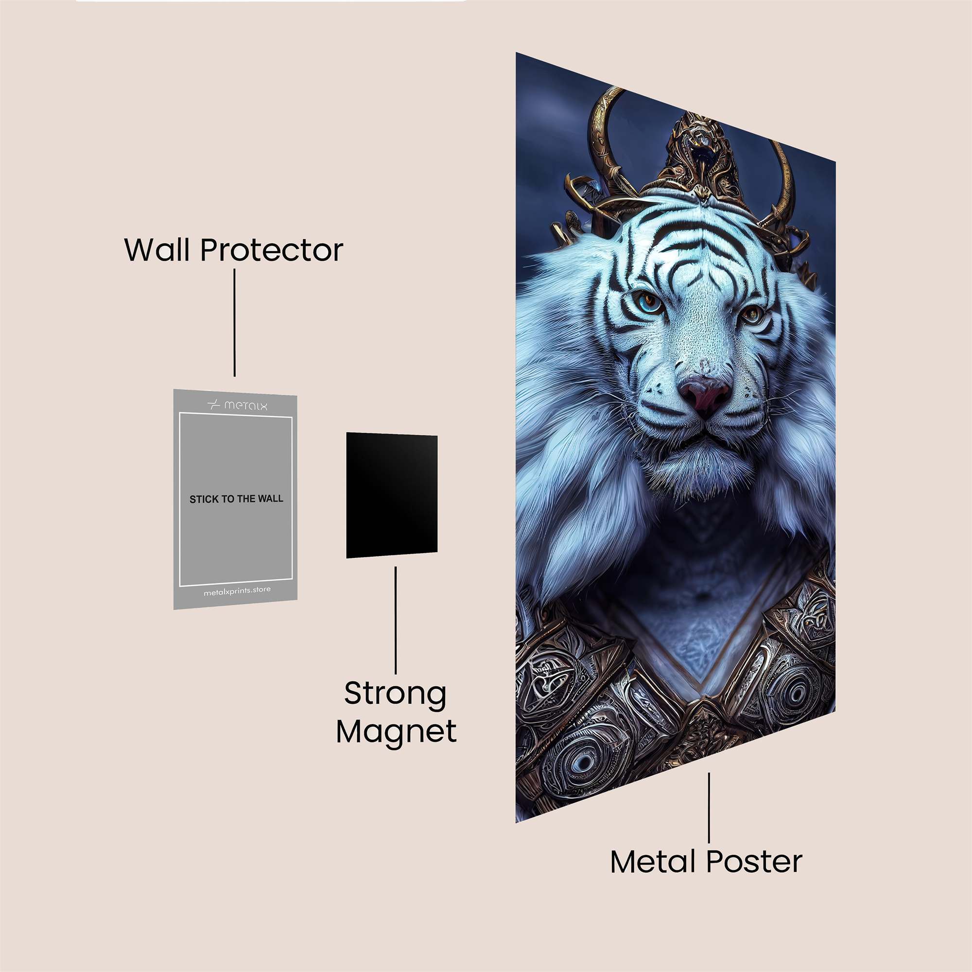 Tiger Majesty Safe Wall Magnetic / M