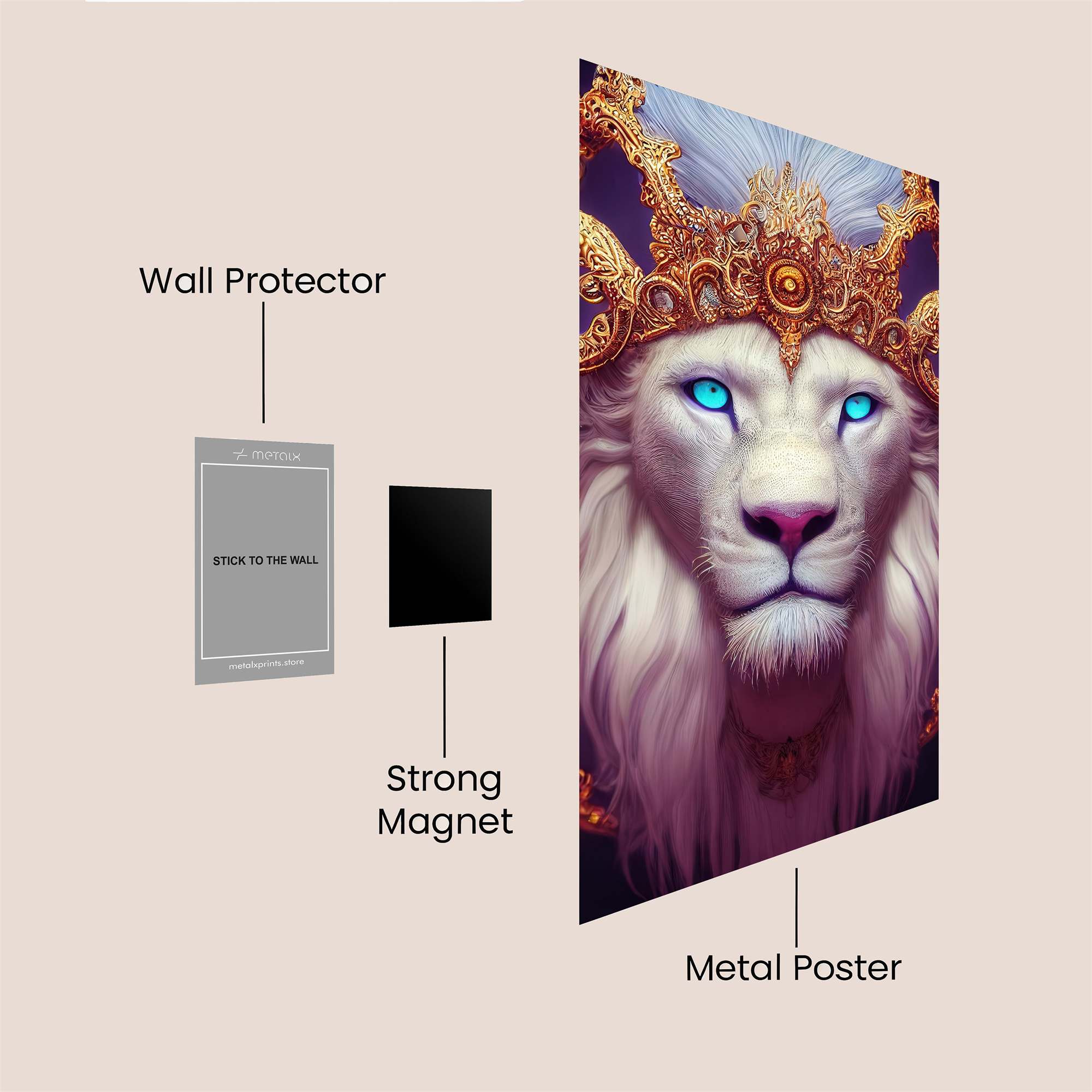 Lion Regal Safe Wall Magnetic / M