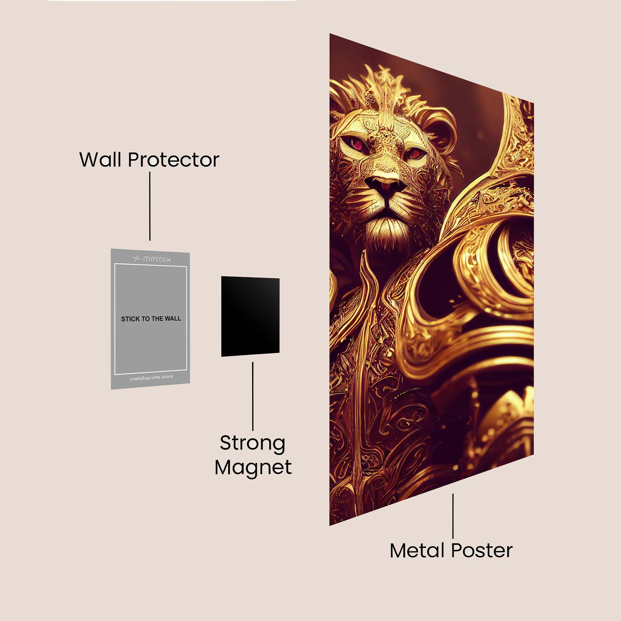 Lion Regal Safe Wall Magnetic / M