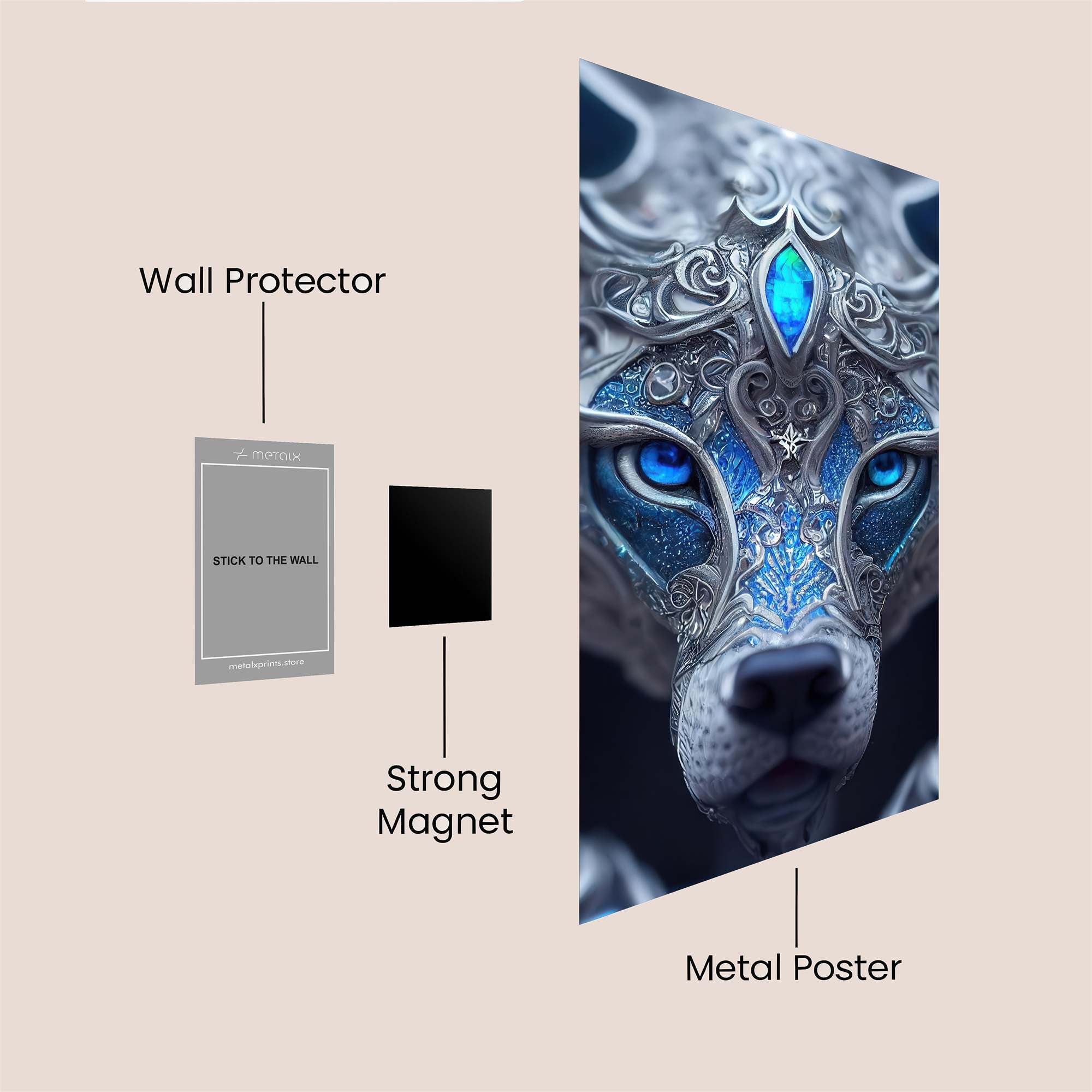Wolf Enigma Safe Wall Magnetic / M