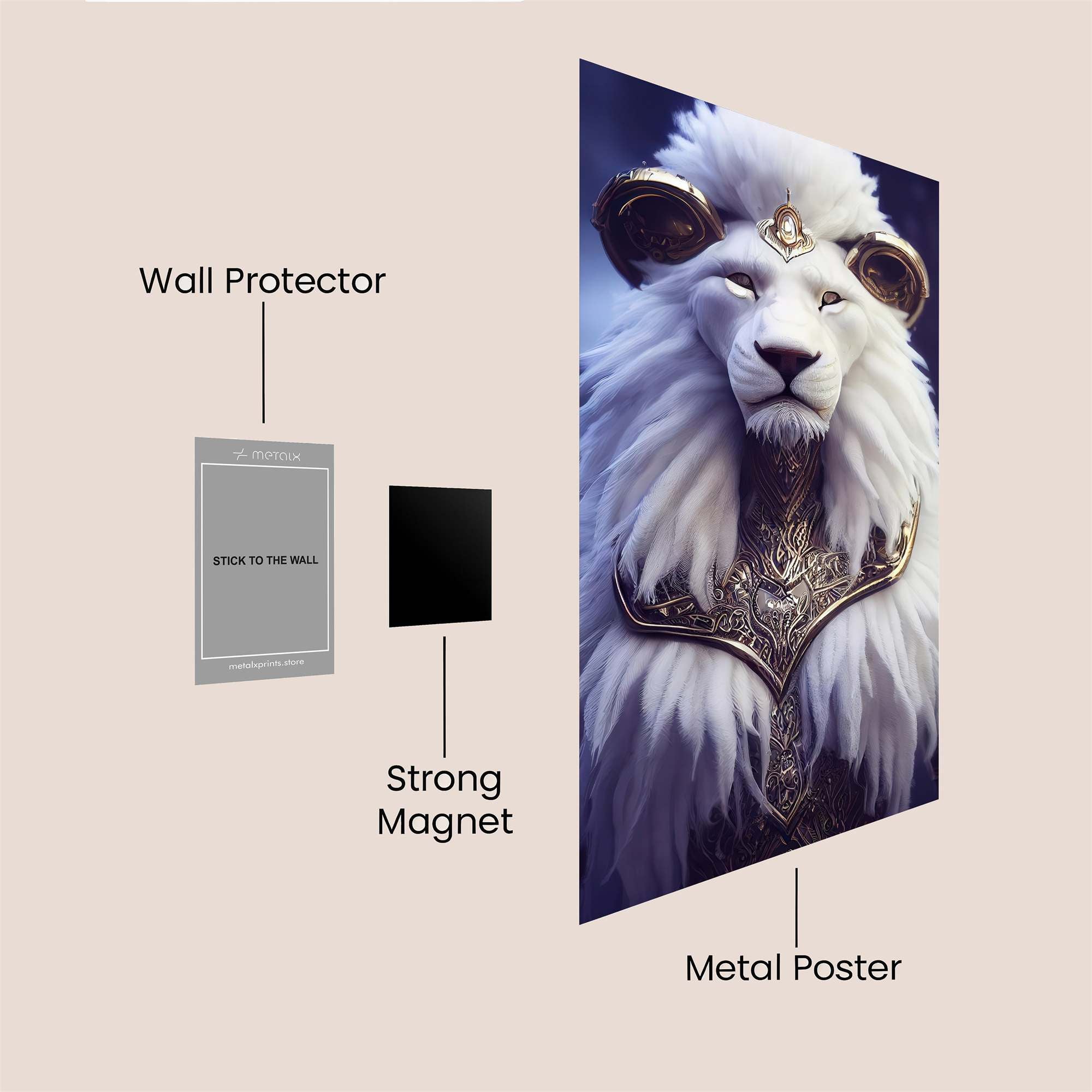 Lion Regal Safe Wall Magnetic / M