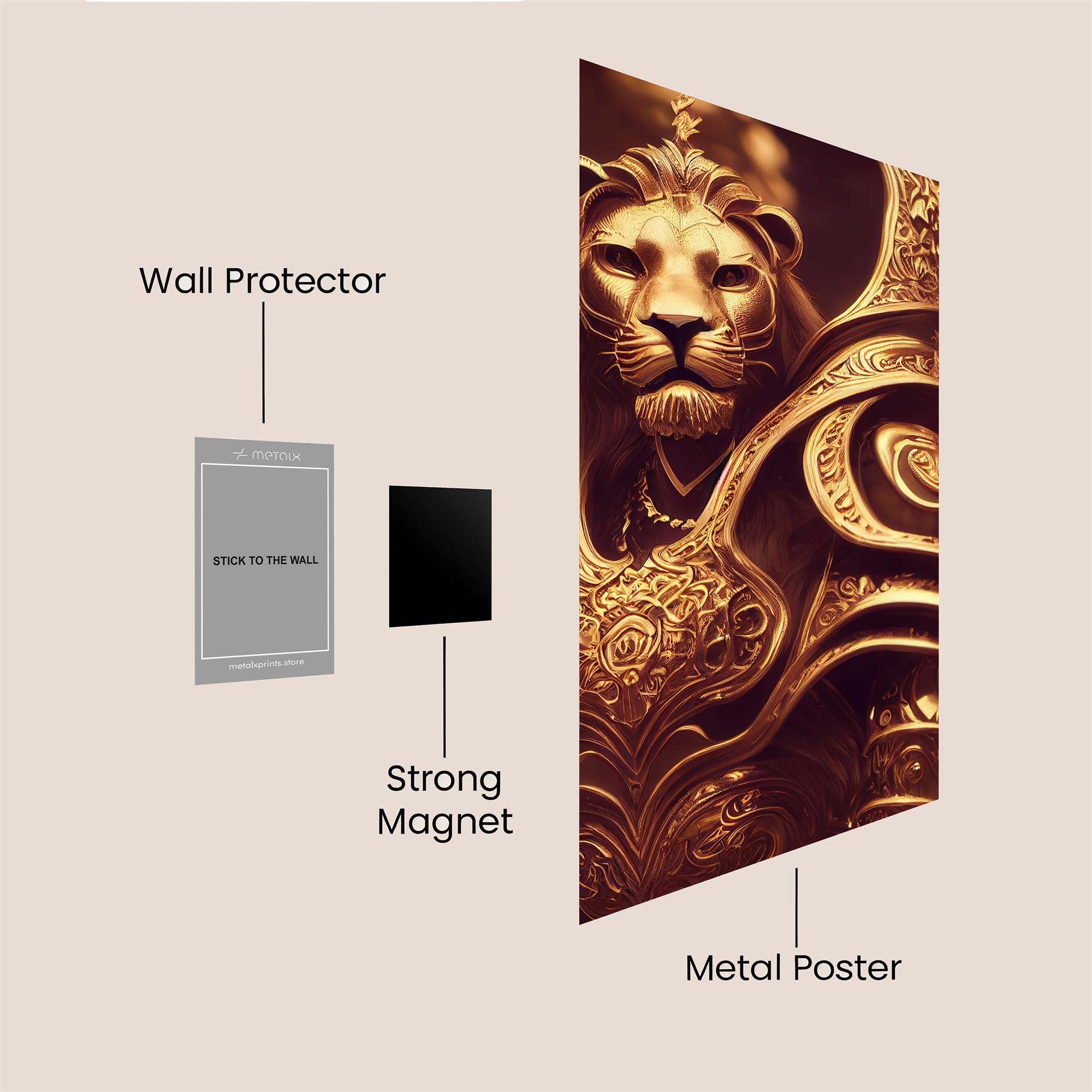 Lion Regal Safe Wall Magnetic / M