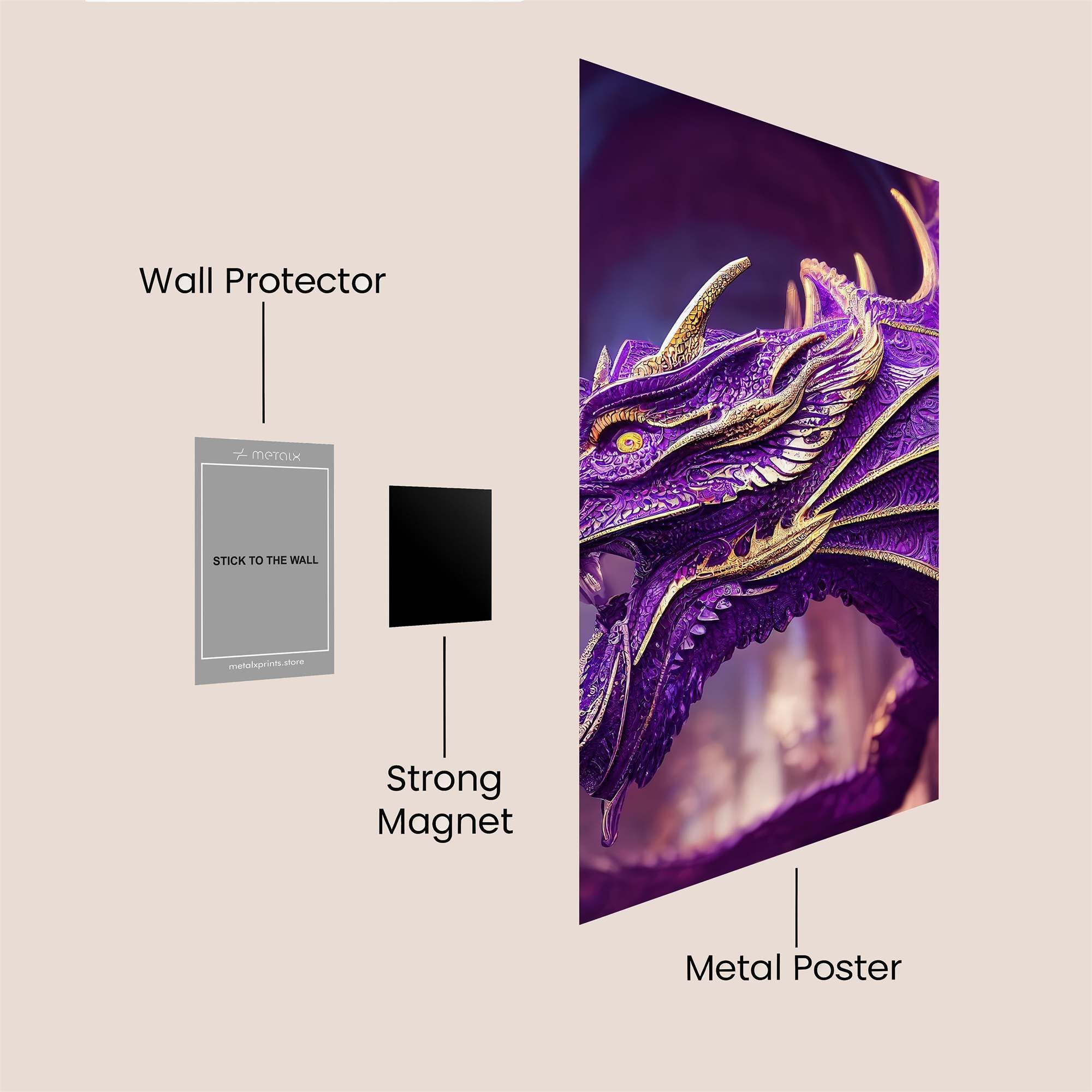 Dragon Majesty Safe Wall Magnetic / M