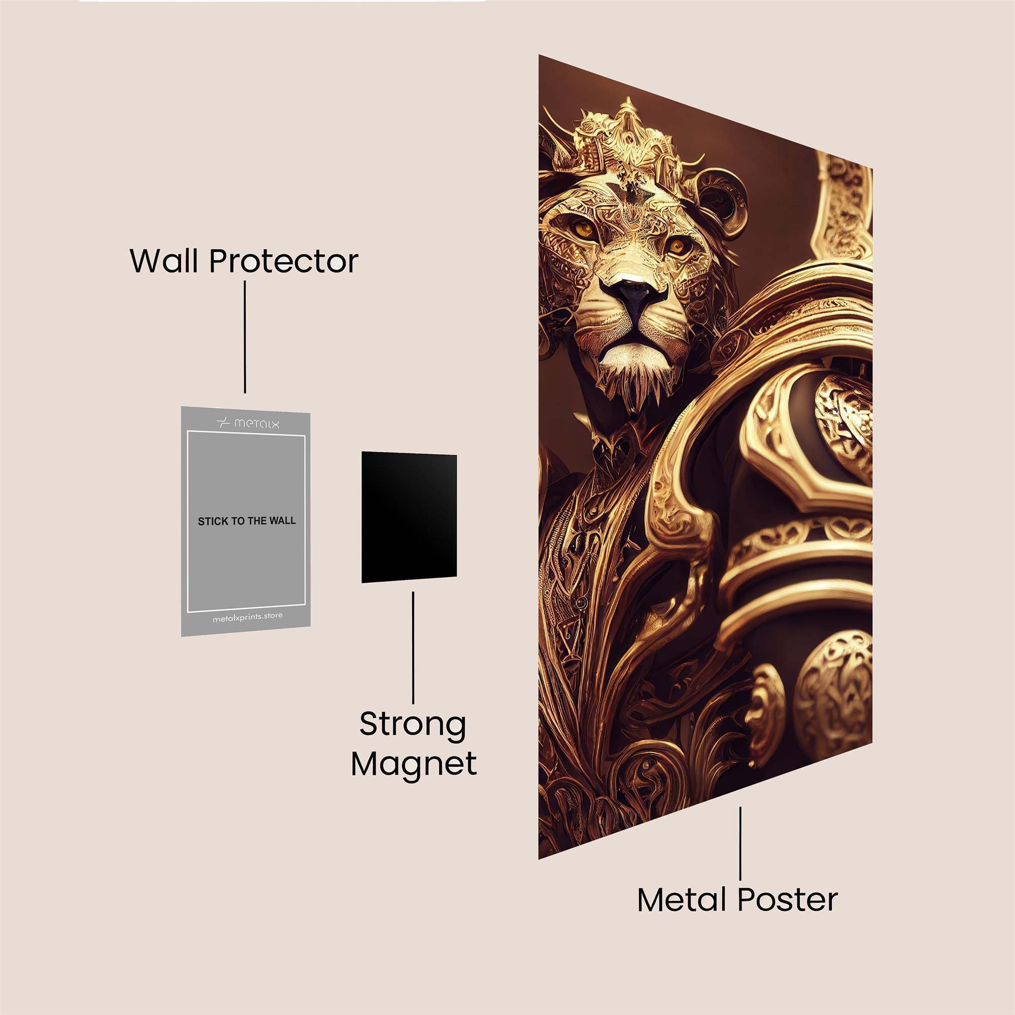 Lion Majesty Safe Wall Magnetic / M