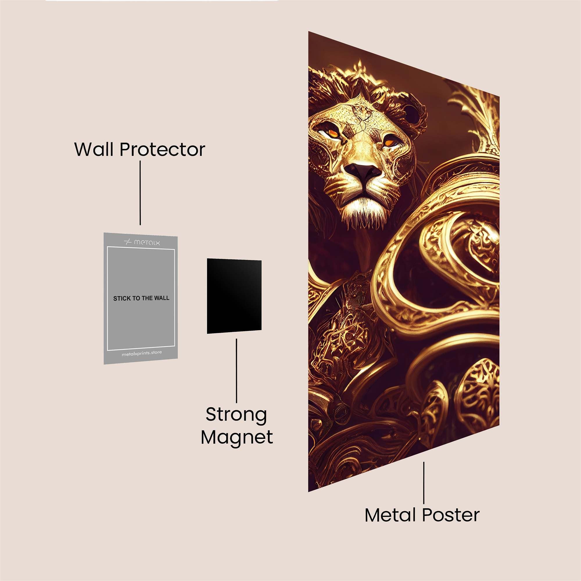 Lion Regal Safe Wall Magnetic / M