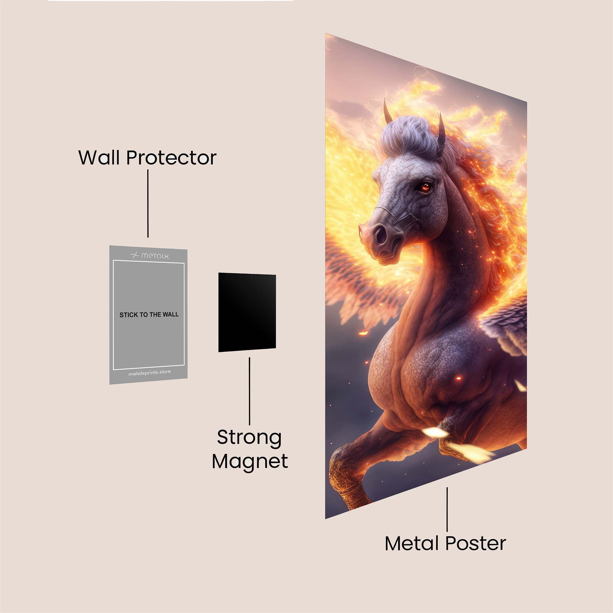 Pegasus Blaze Safe Wall Magnetic / M
