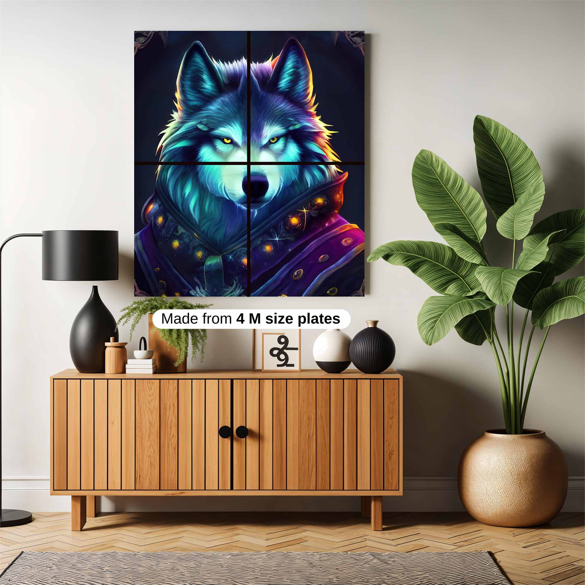 Mystic Wolf Safe Wall Magnetic / M