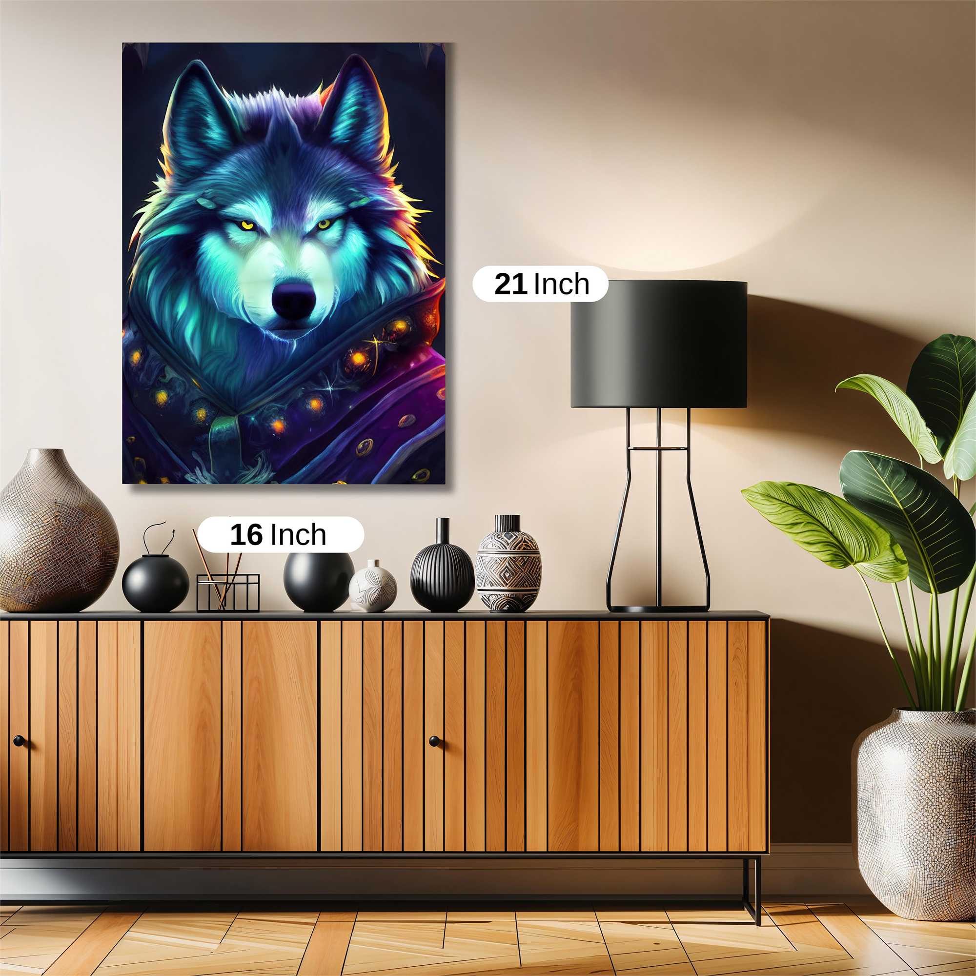 Mystic Wolf Safe Wall Magnetic / M