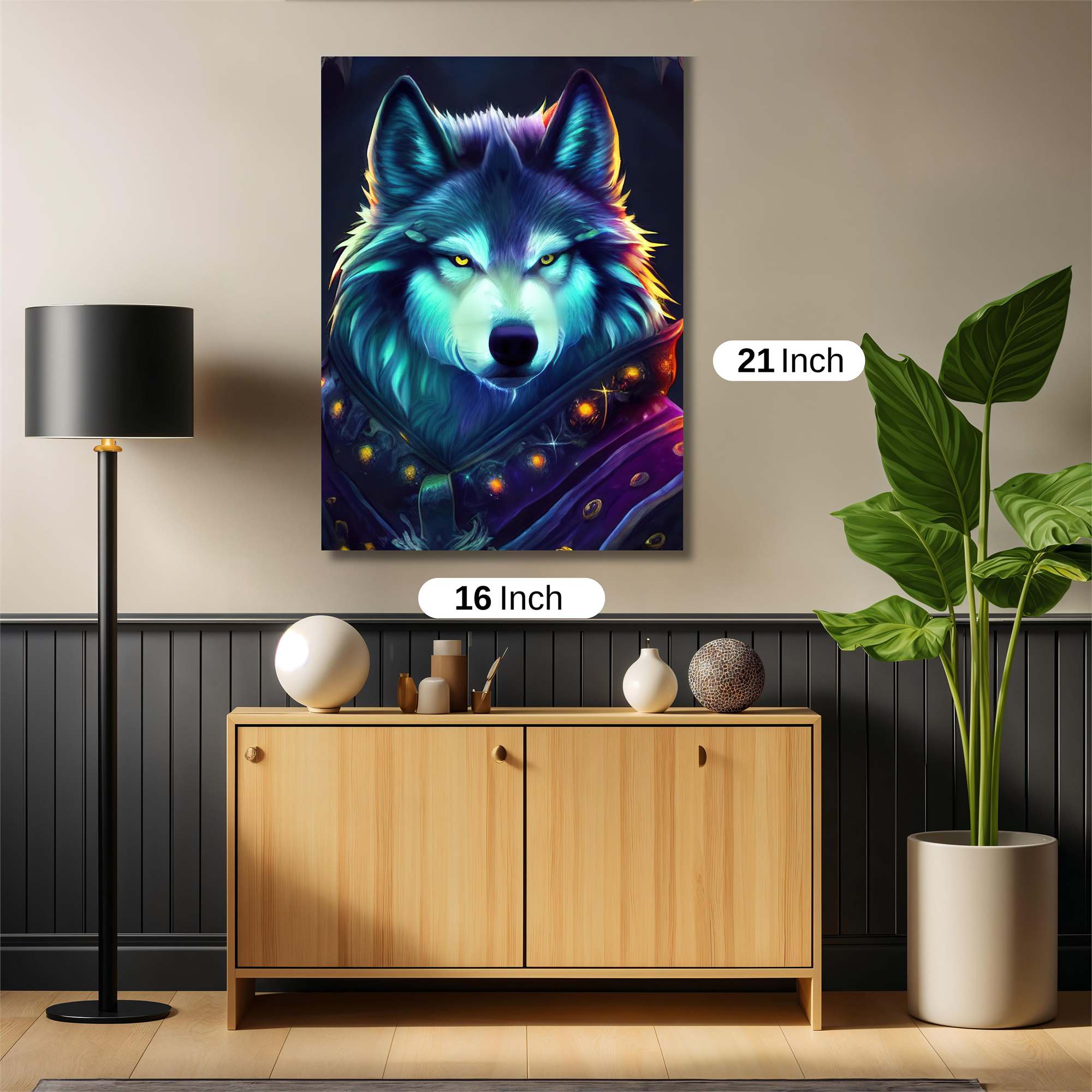 Mystic Wolf Safe Wall Magnetic / M