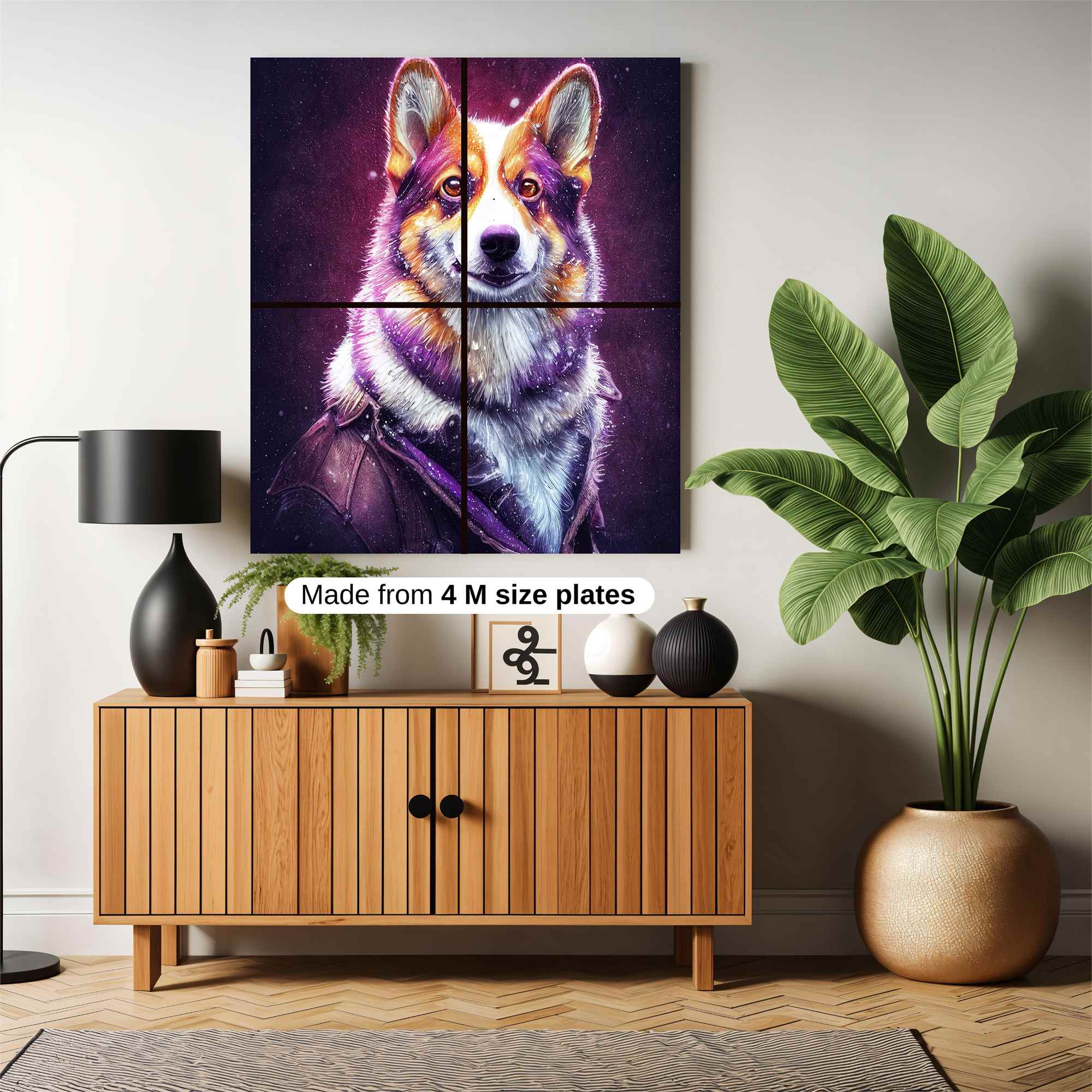 Cosmic Corgi Safe Wall Magnetic / M