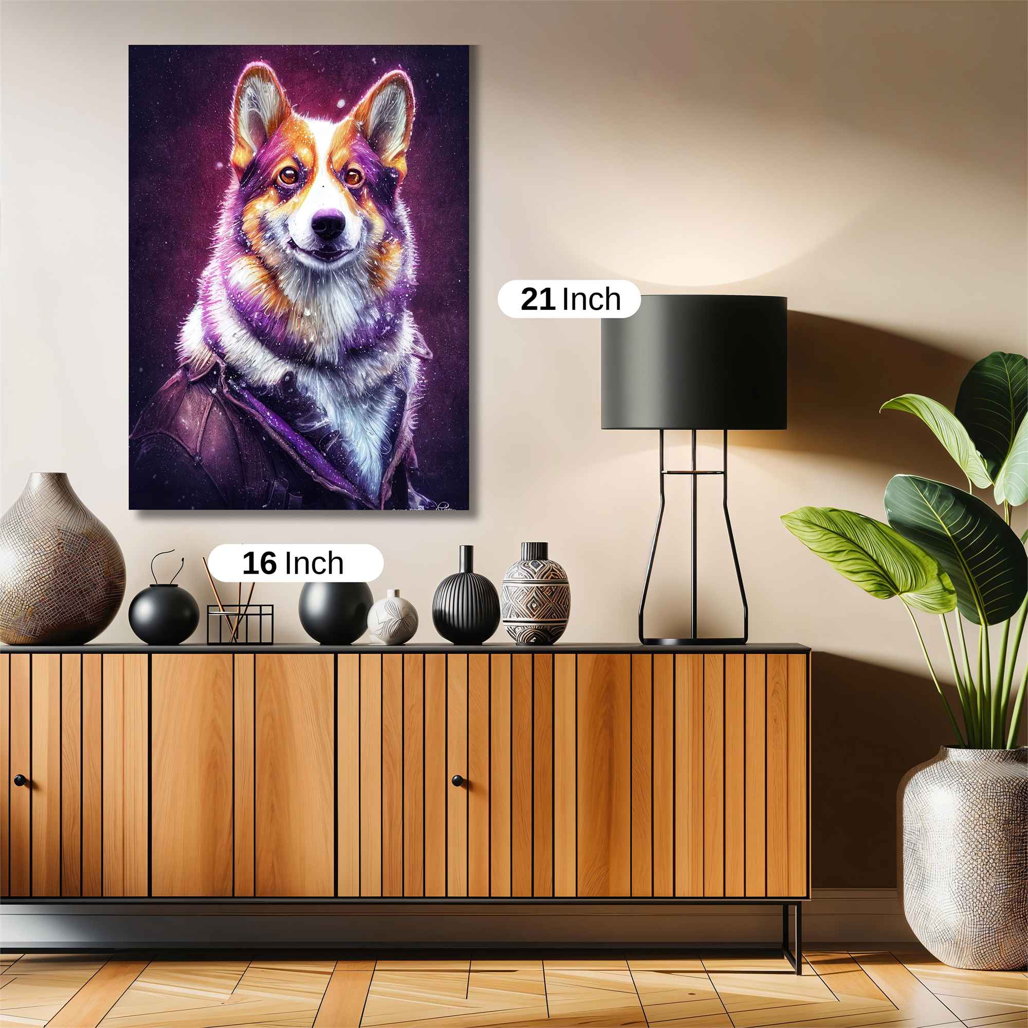Cosmic Corgi Safe Wall Magnetic / M