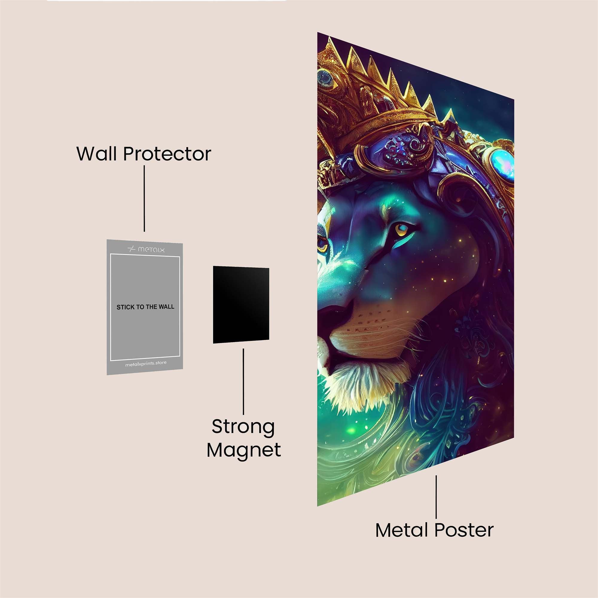 Lion Majesty Safe Wall Magnetic / M