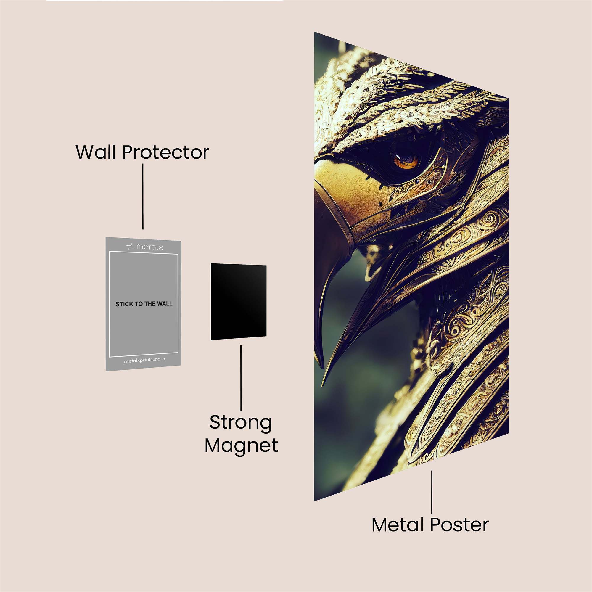 Golden Majesty Safe Wall Magnetic / M