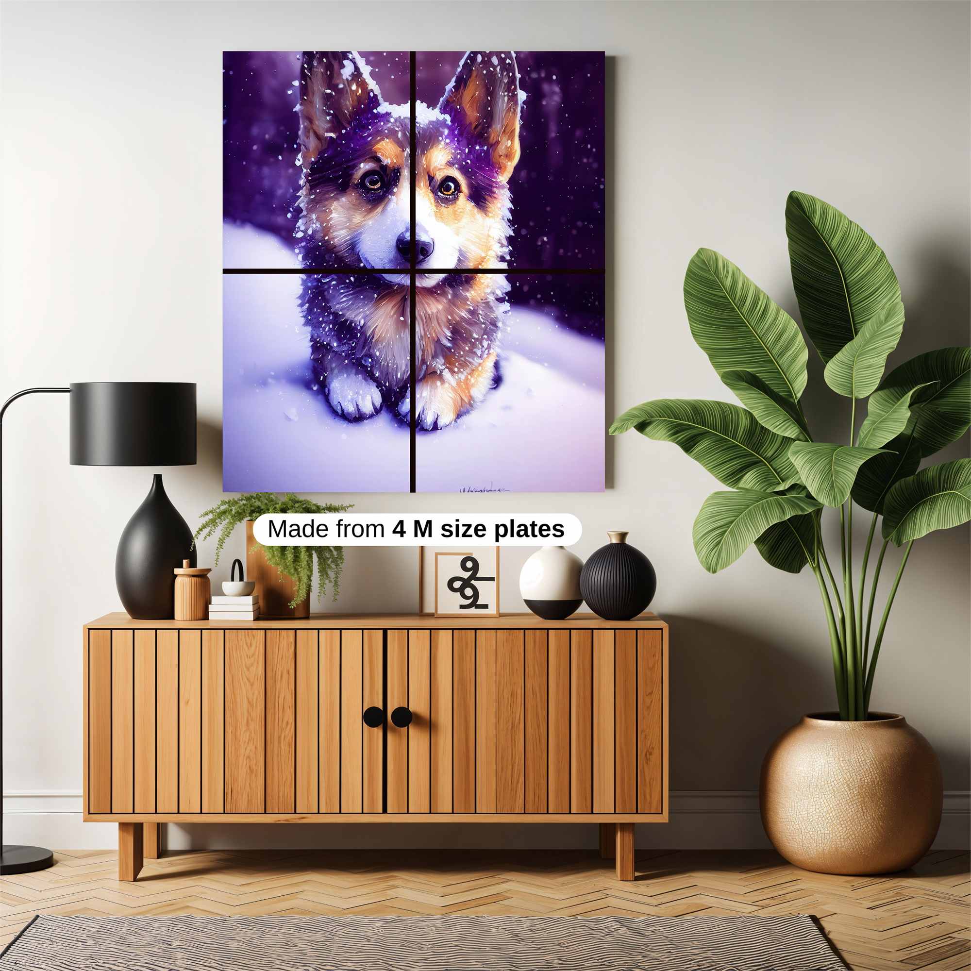 Corgi Whimsy Safe Wall Magnetic / M
