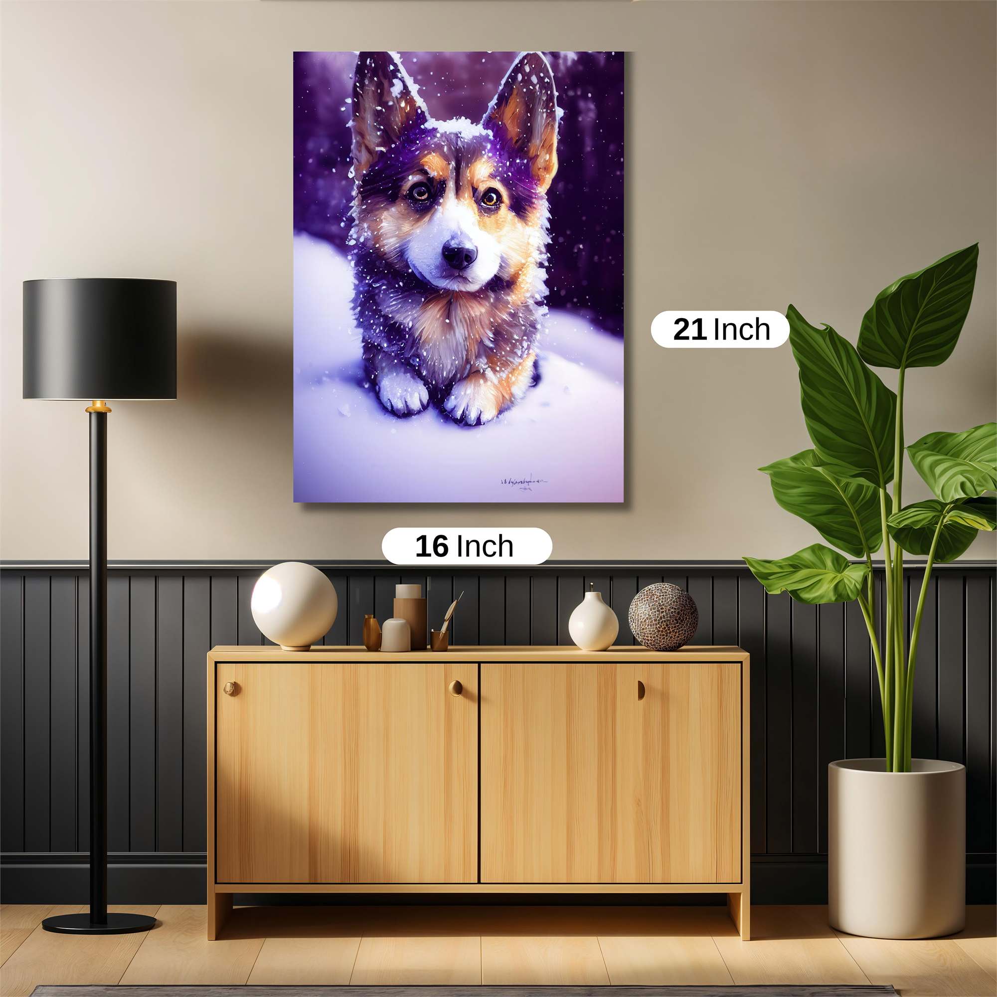 Corgi Whimsy Safe Wall Magnetic / M