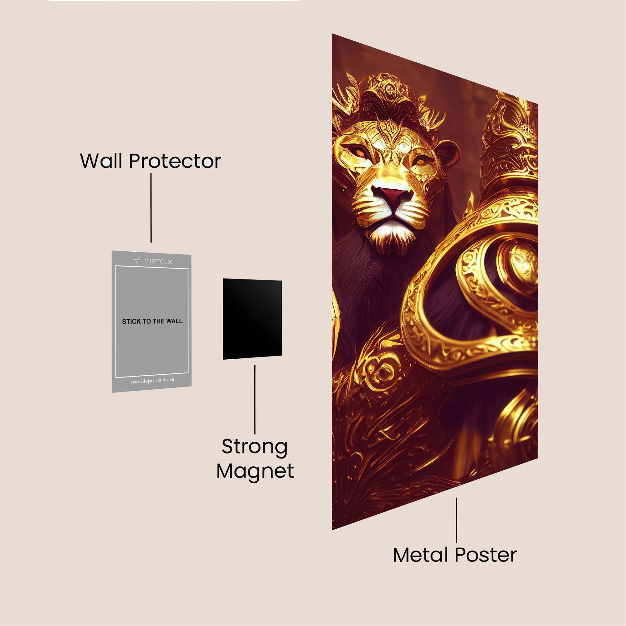 Lion Regal Safe Wall Magnetic / M