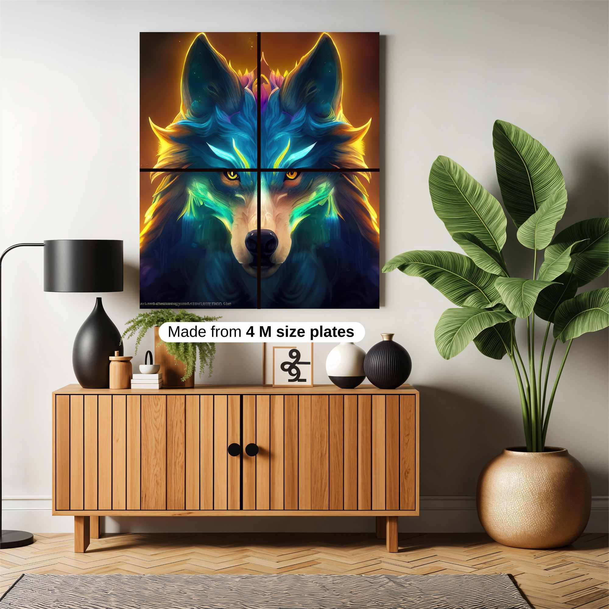 Luminous Wolf Safe Wall Magnetic / M