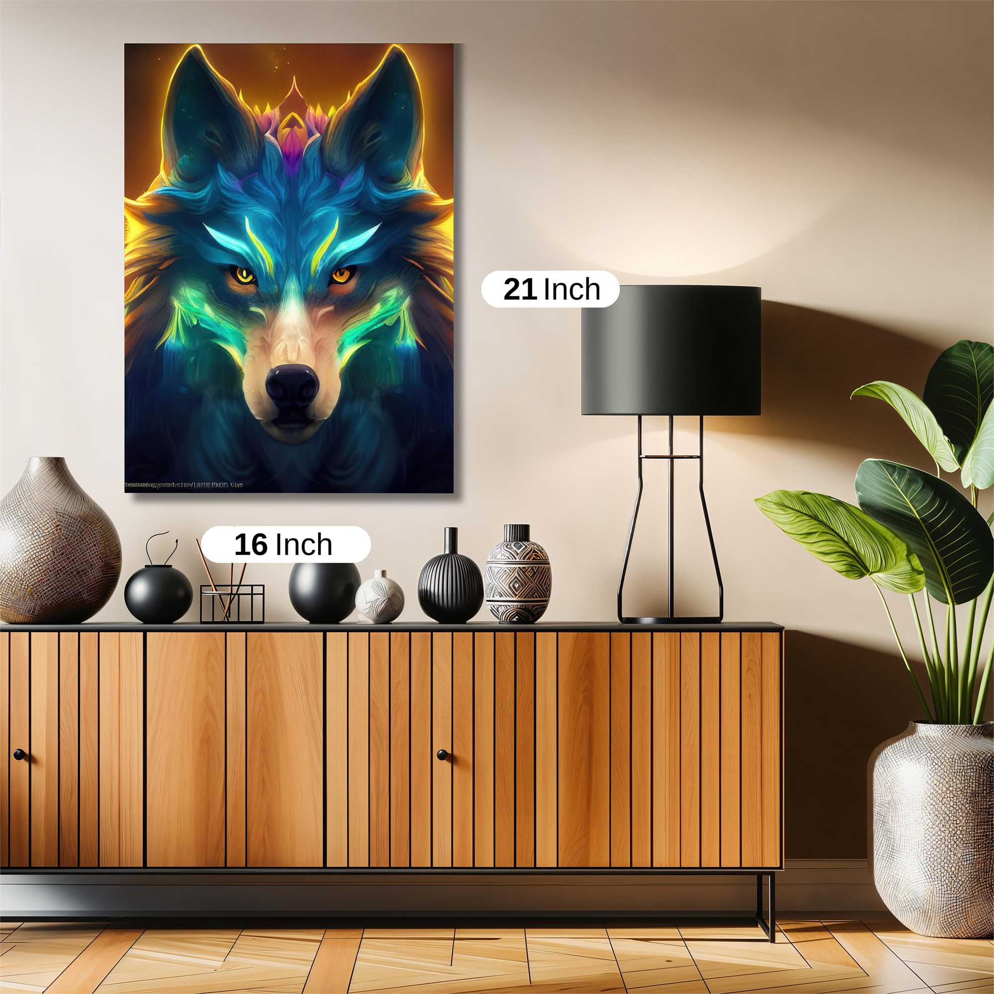 Luminous Wolf Safe Wall Magnetic / M