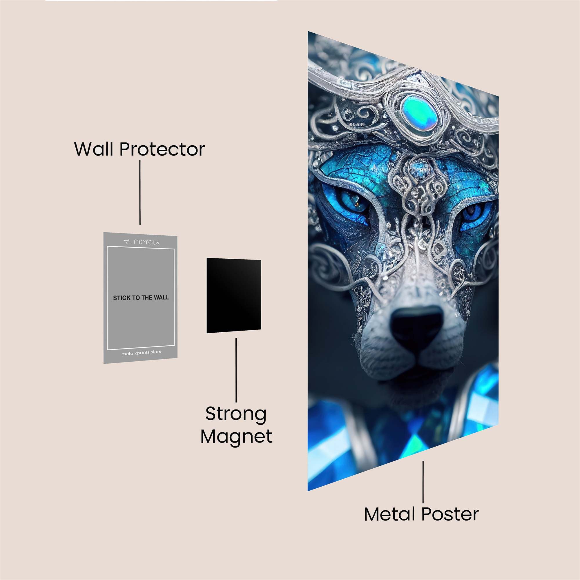 Jewel Enigma Safe Wall Magnetic / M