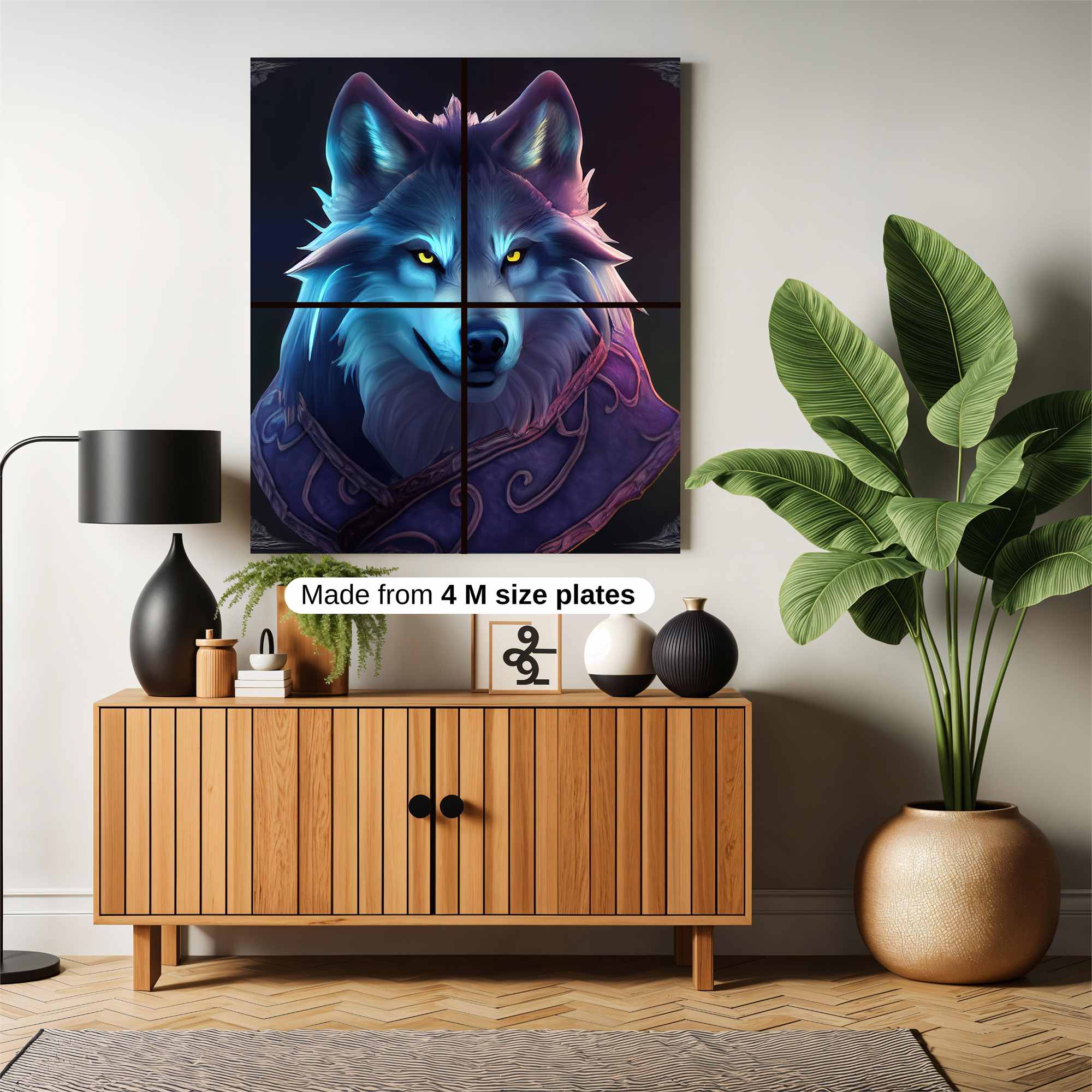 Mystic Wolf Safe Wall Magnetic / M