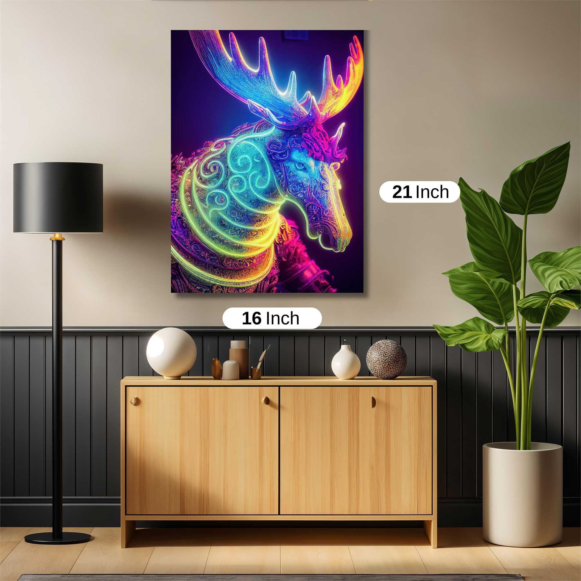 Neon Moose Safe Wall Magnetic / M