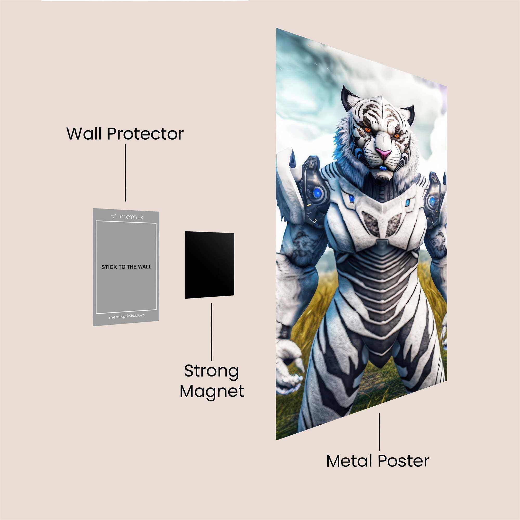 TigerTech Safe Wall Magnetic / M