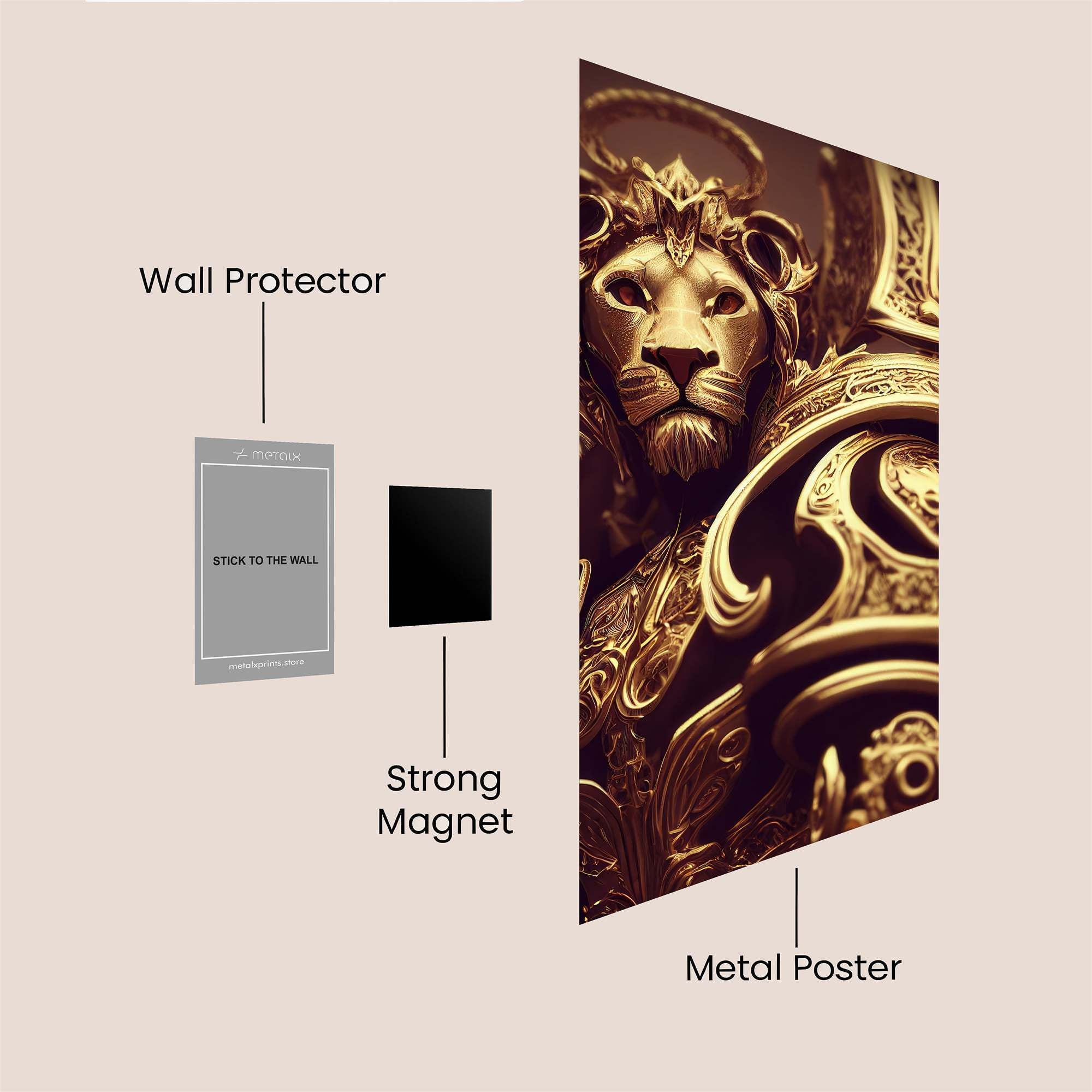 Lion Regal Safe Wall Magnetic / M