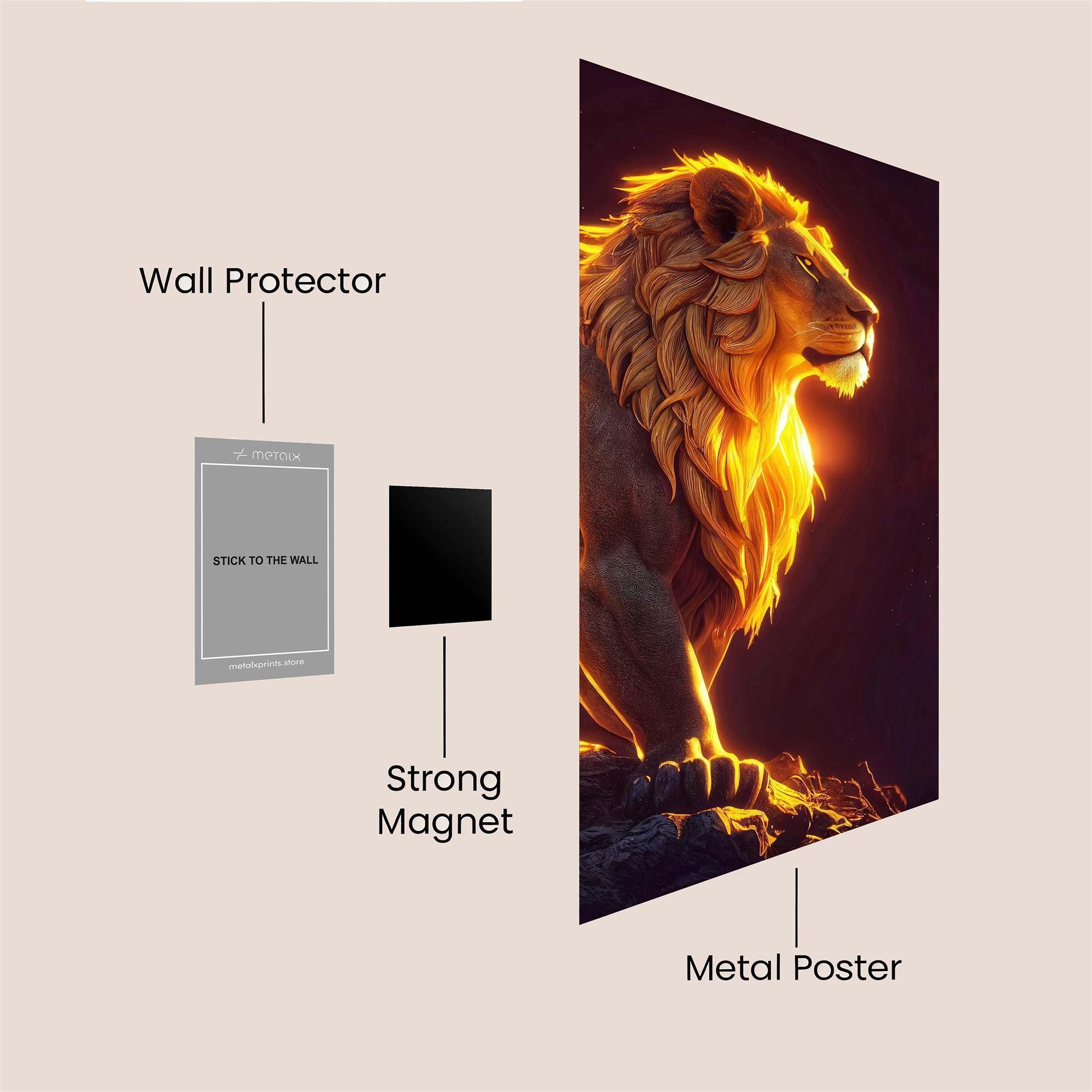Lion Radiance Safe Wall Magnetic / M