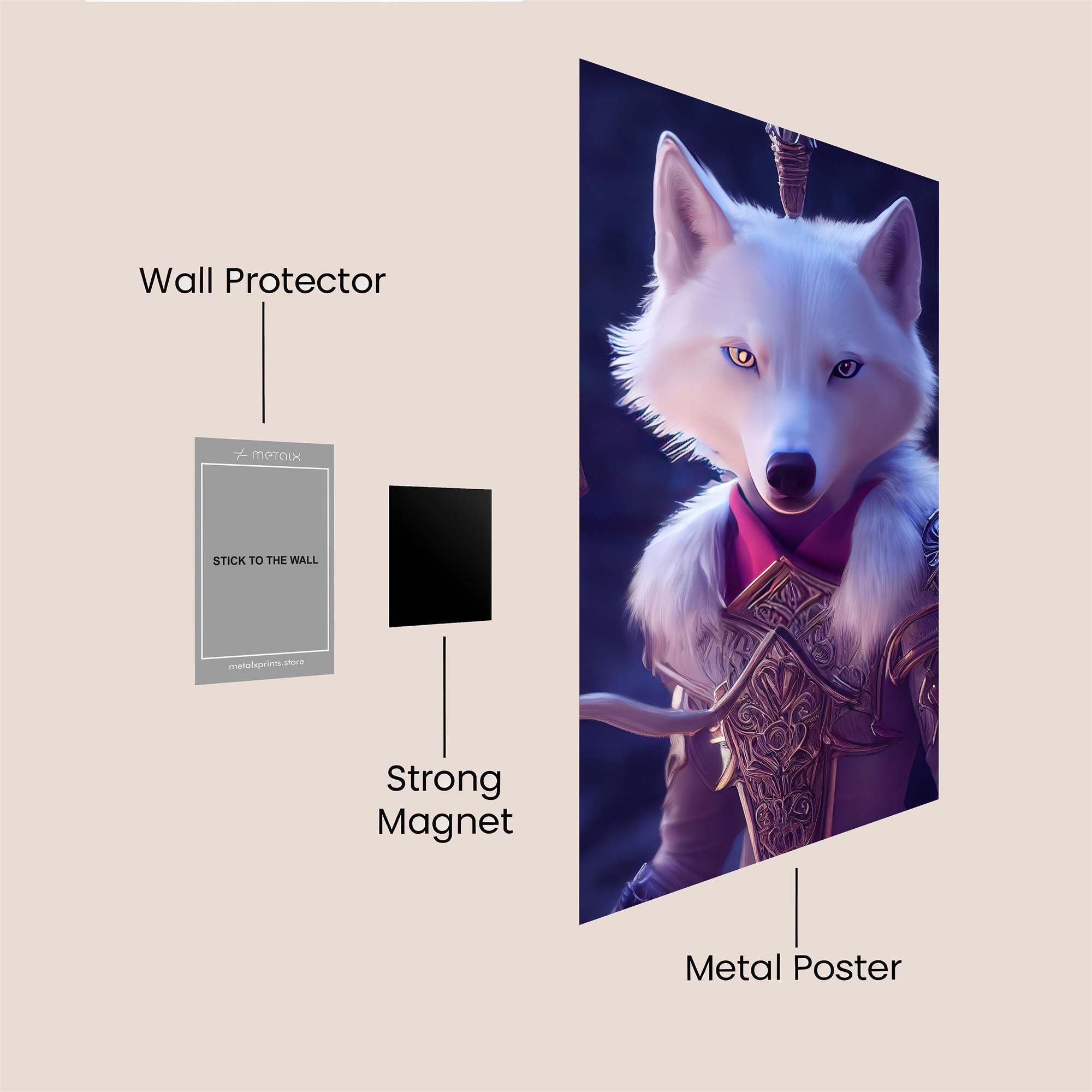 Regal Wolf Safe Wall Magnetic / M