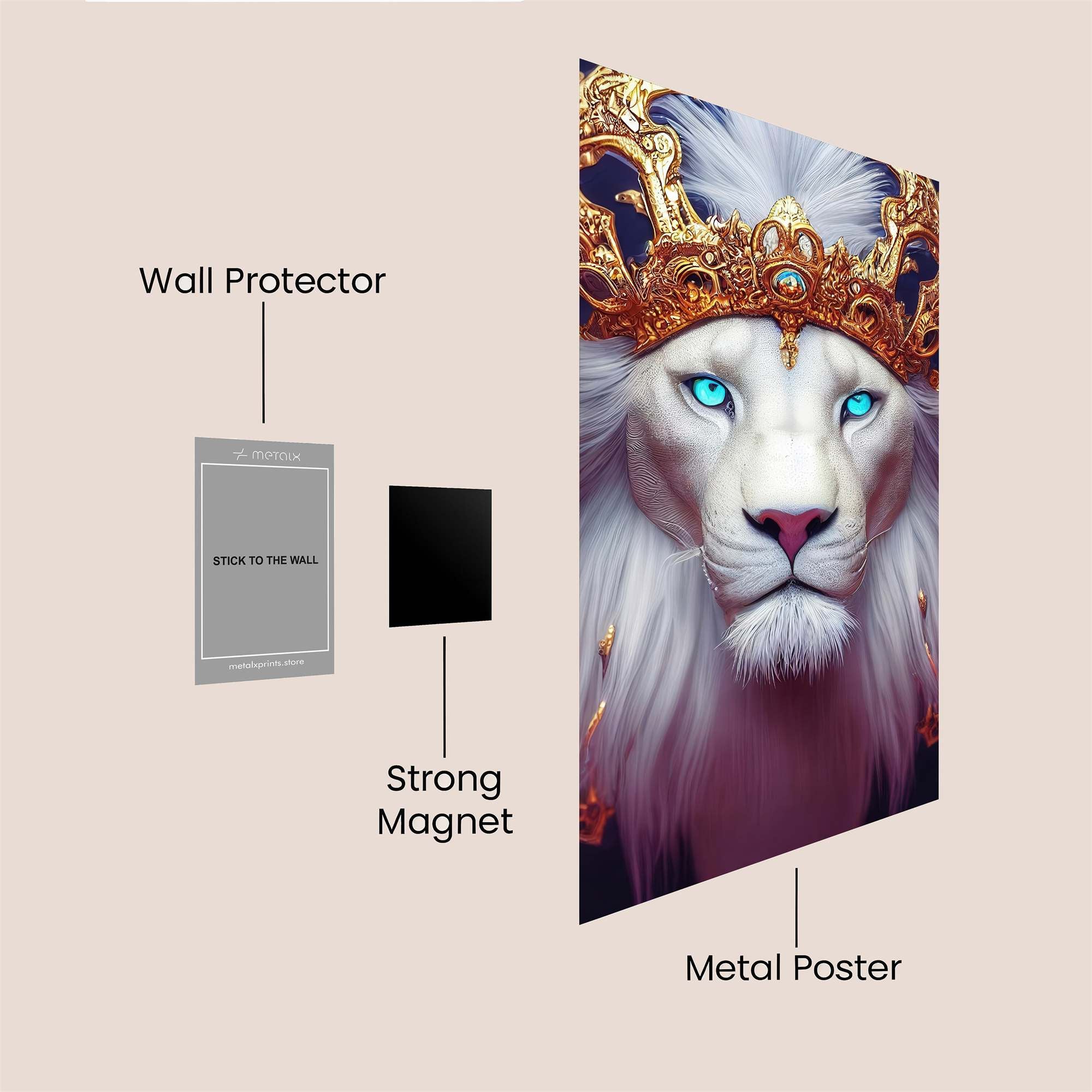 Lion Majesty Safe Wall Magnetic / M