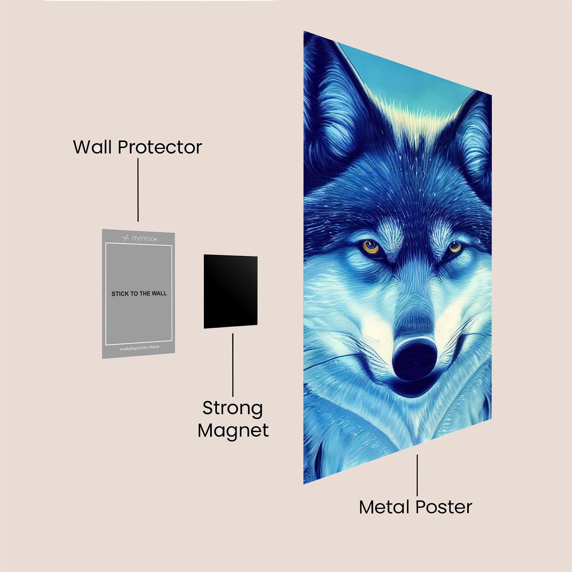 Wolf Enigma Safe Wall Magnetic / M