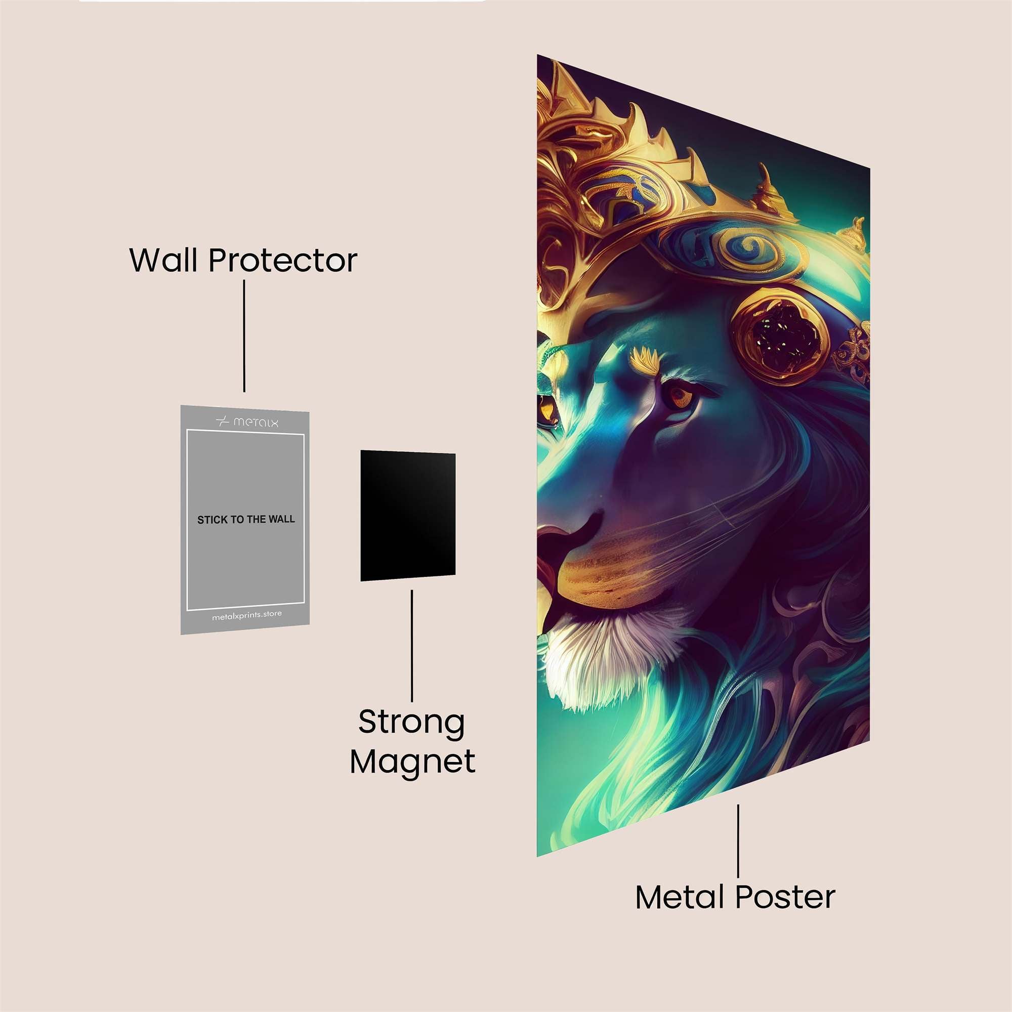 Lion Regal Safe Wall Magnetic / M