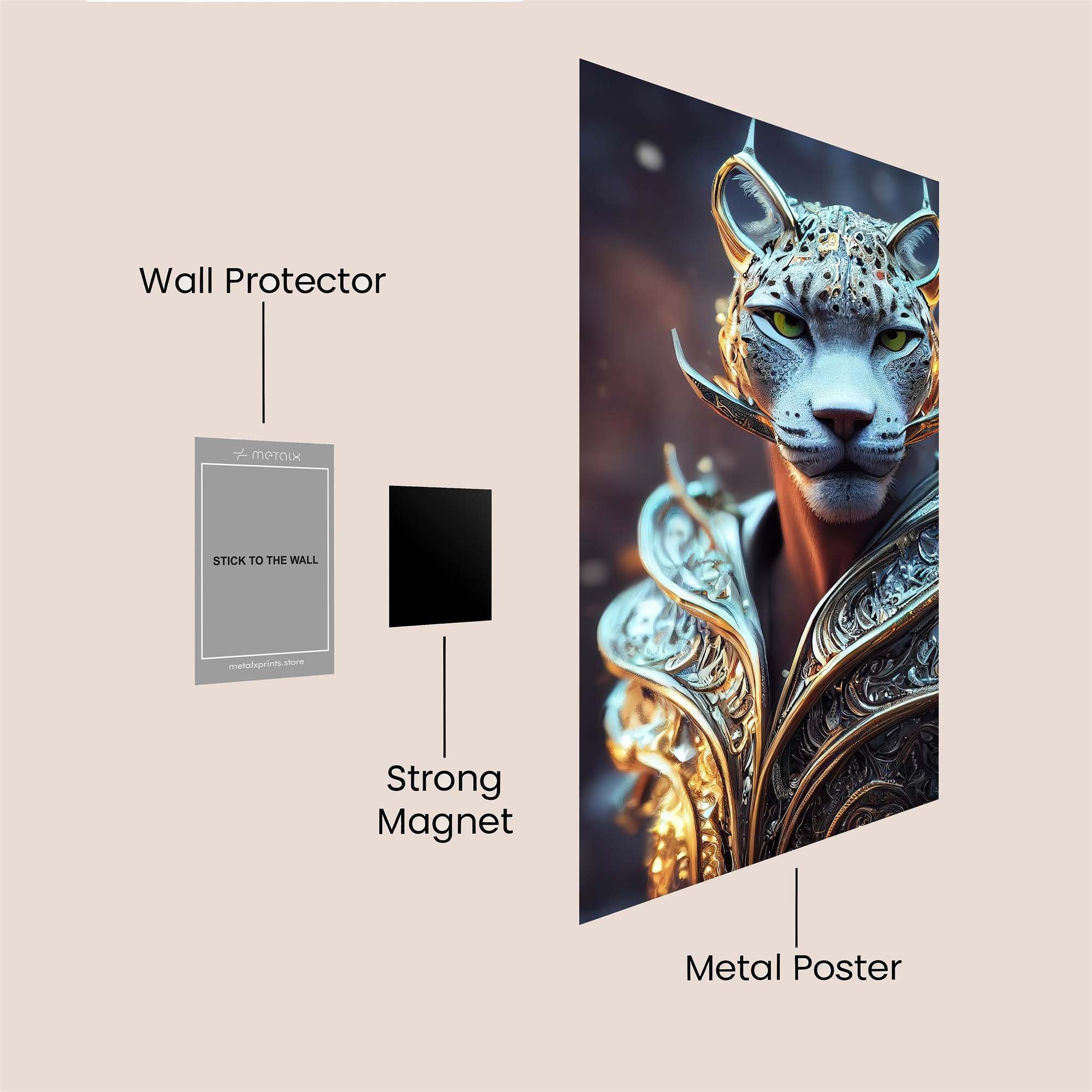 Leopard Majesty Safe Wall Magnetic / M