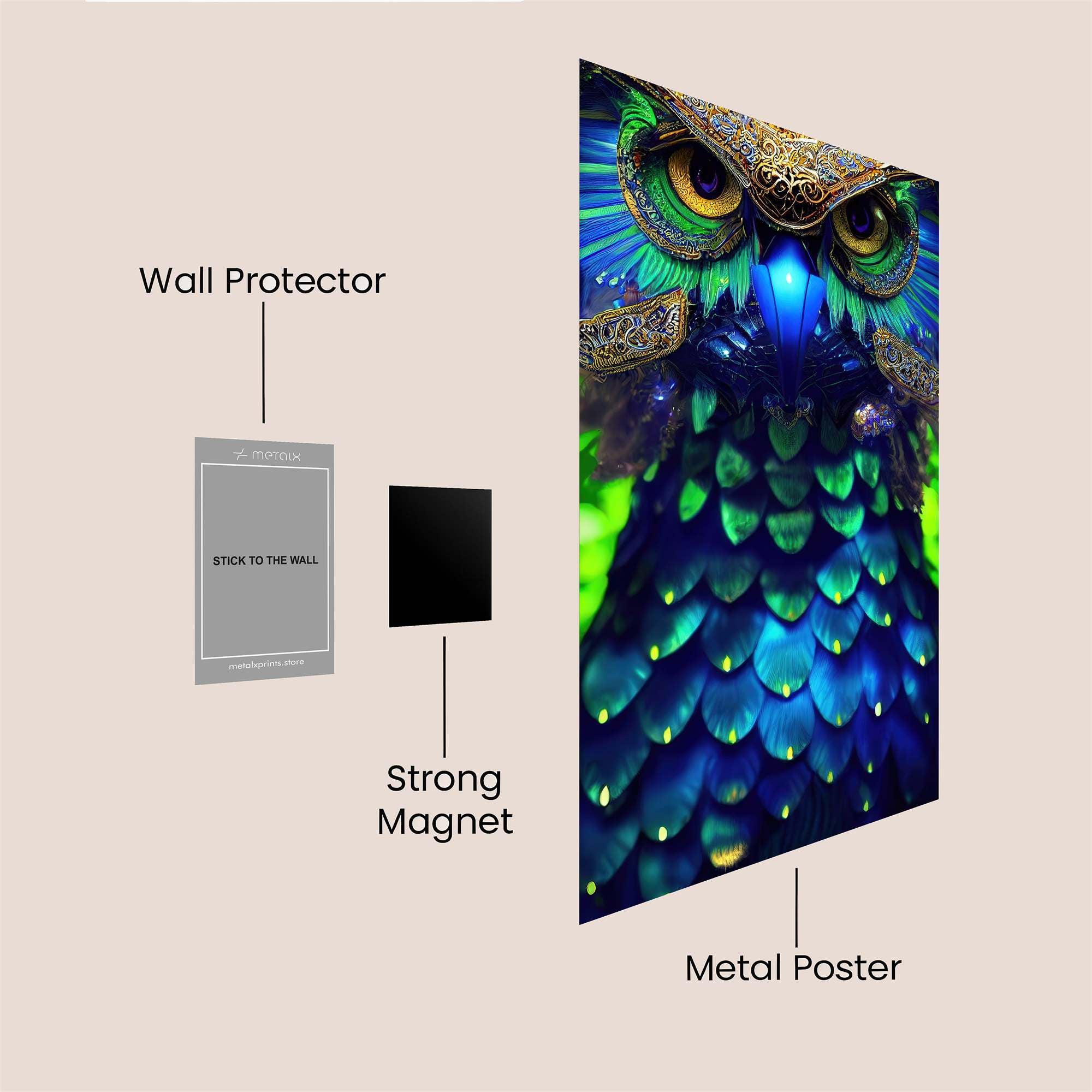 Owl Enchantment Safe Wall Magnetic / M