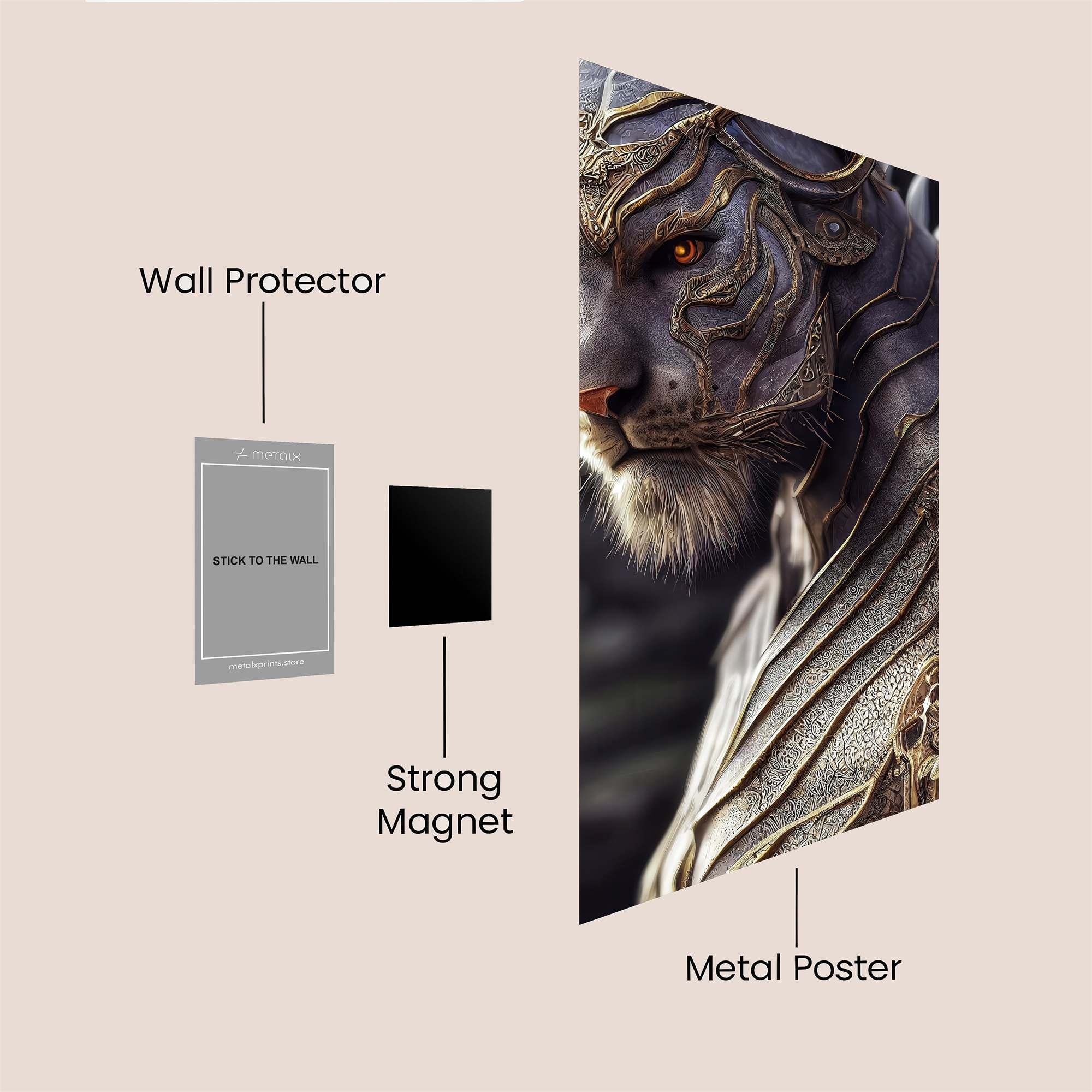 Tiger Majesty Safe Wall Magnetic / M
