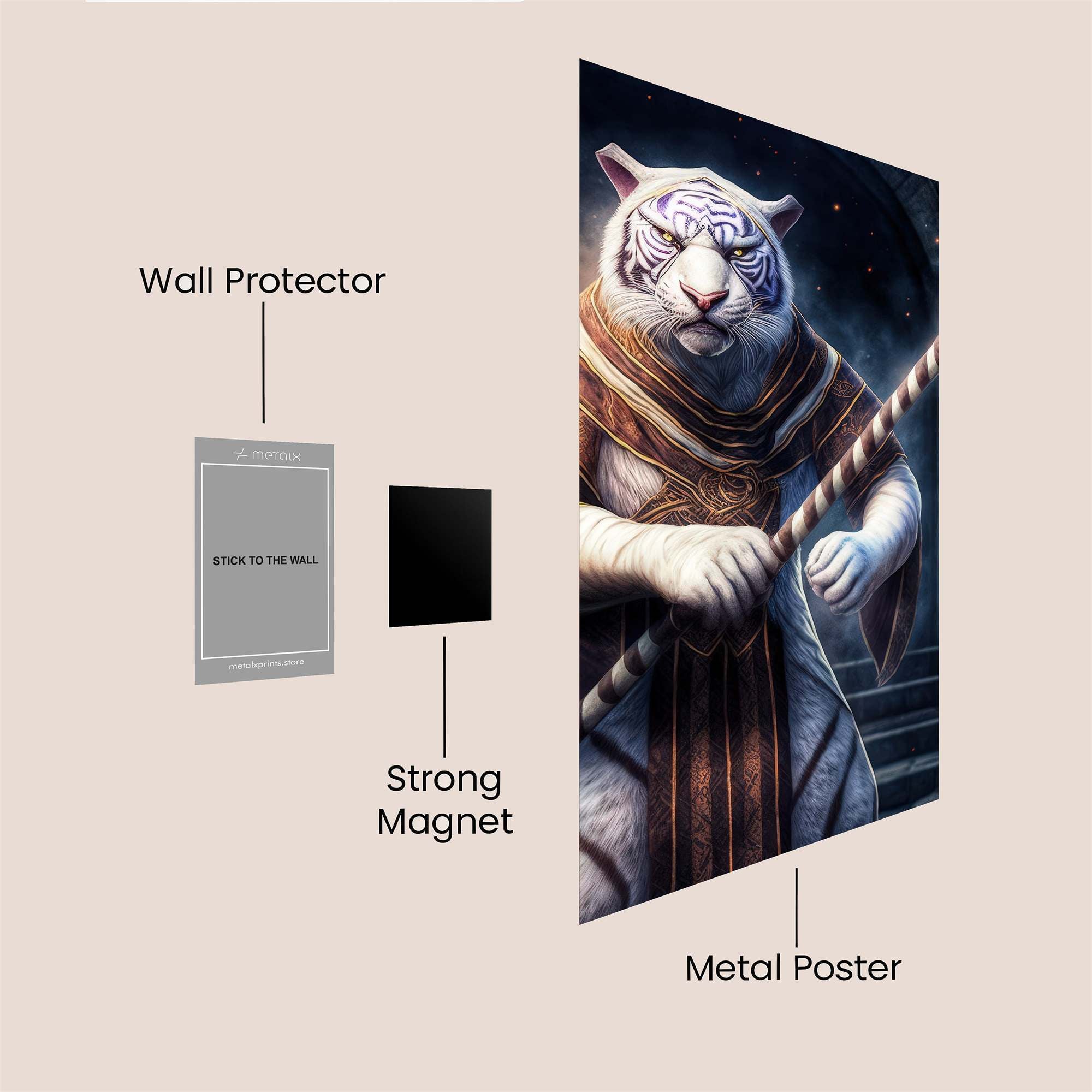 Mystic Tiger Safe Wall Magnetic / M